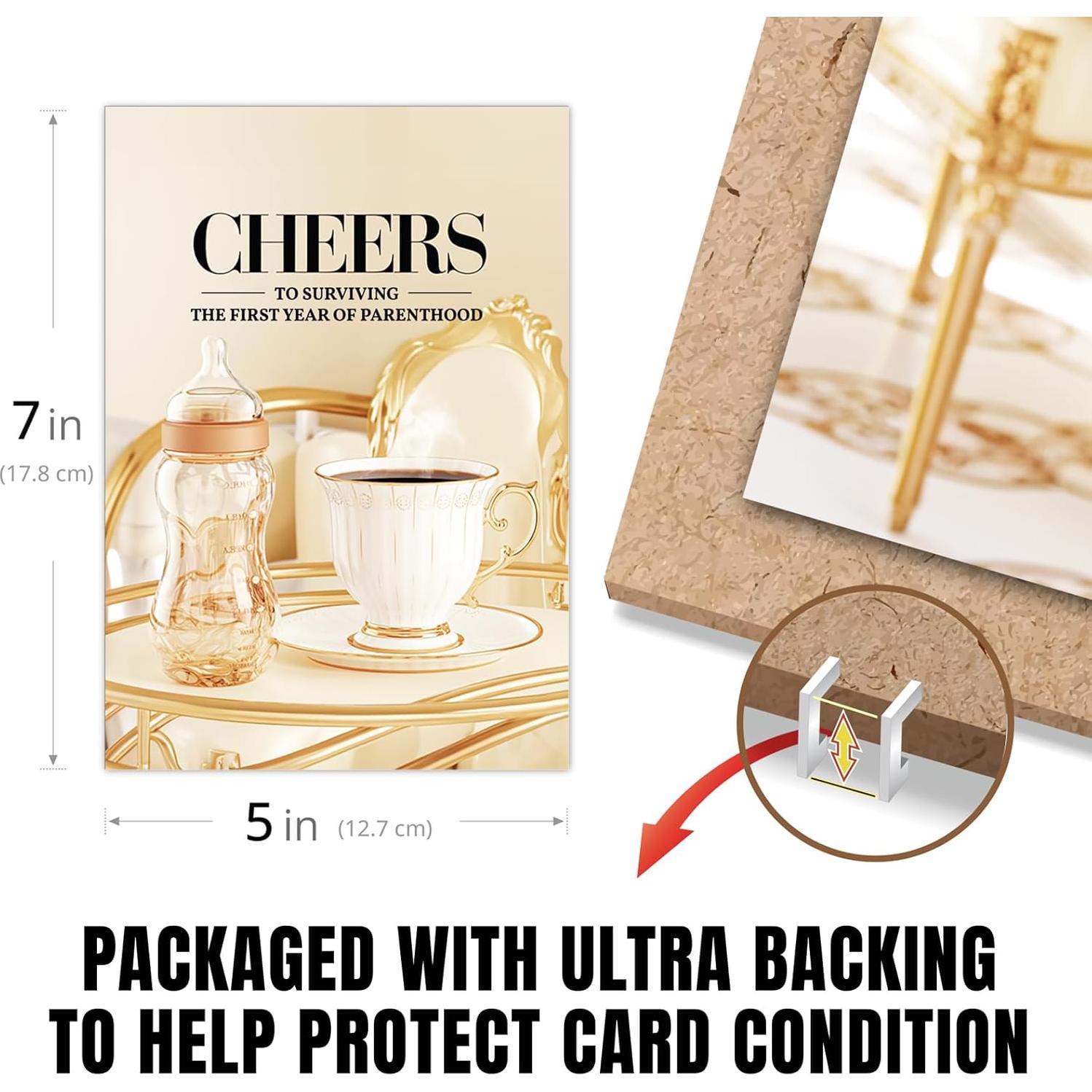 Tarjeta de Cumpleaños Divertida Raojozen 5x7 cm Paternidad