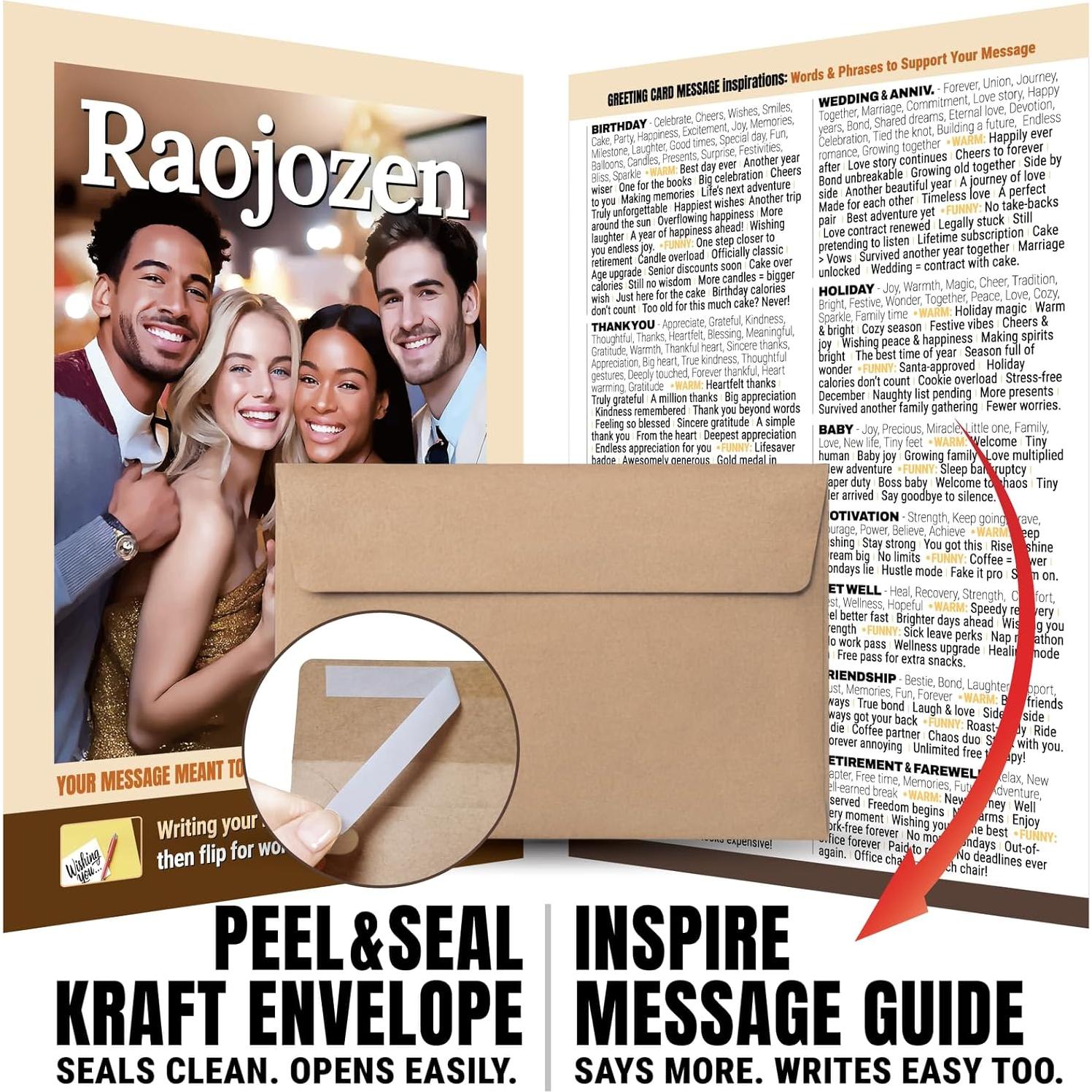 Tarjeta de Cumpleaños Divertida Raojozen 5x7 cm Paternidad