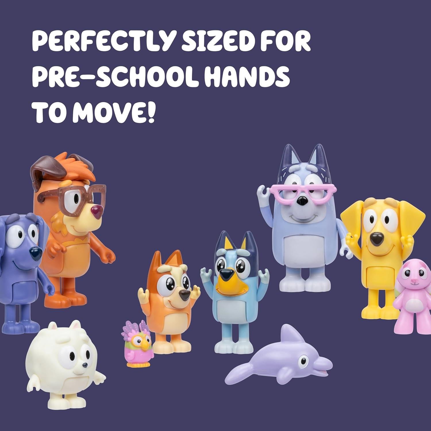 Set de Figuras Bluey Super Fan 11 Piezas con Figuras Exclusivas