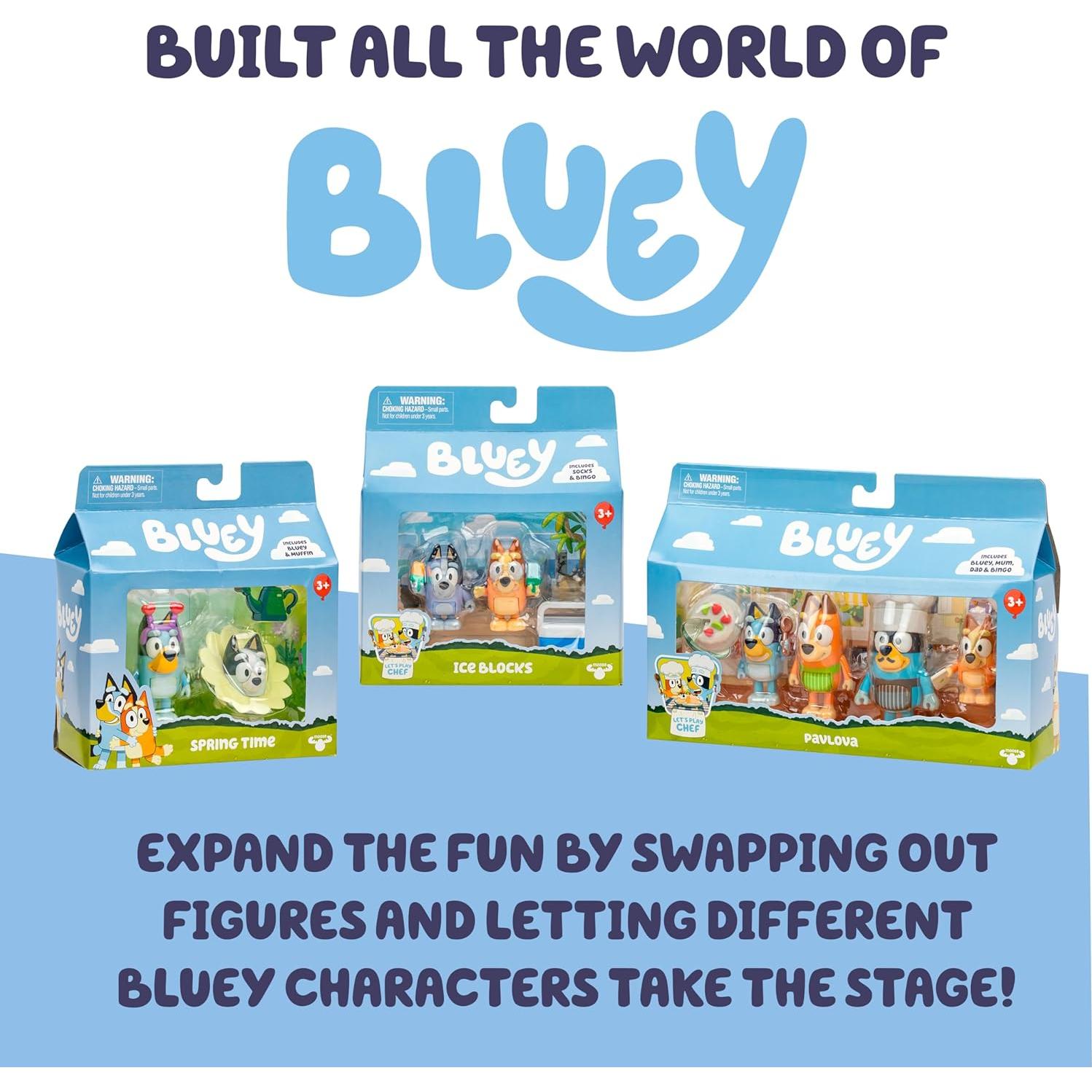Set de Figuras Bluey Super Fan 11 Piezas con Figuras Exclusivas