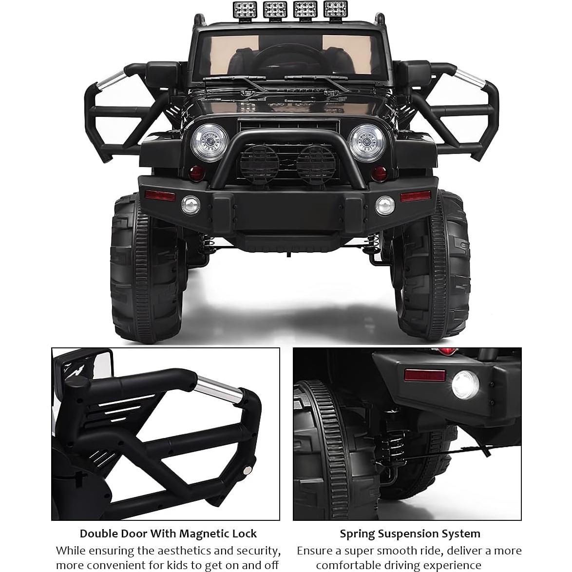 Coche Eléctrico para Niños Costzon SH-888 12V Negro Deluxe