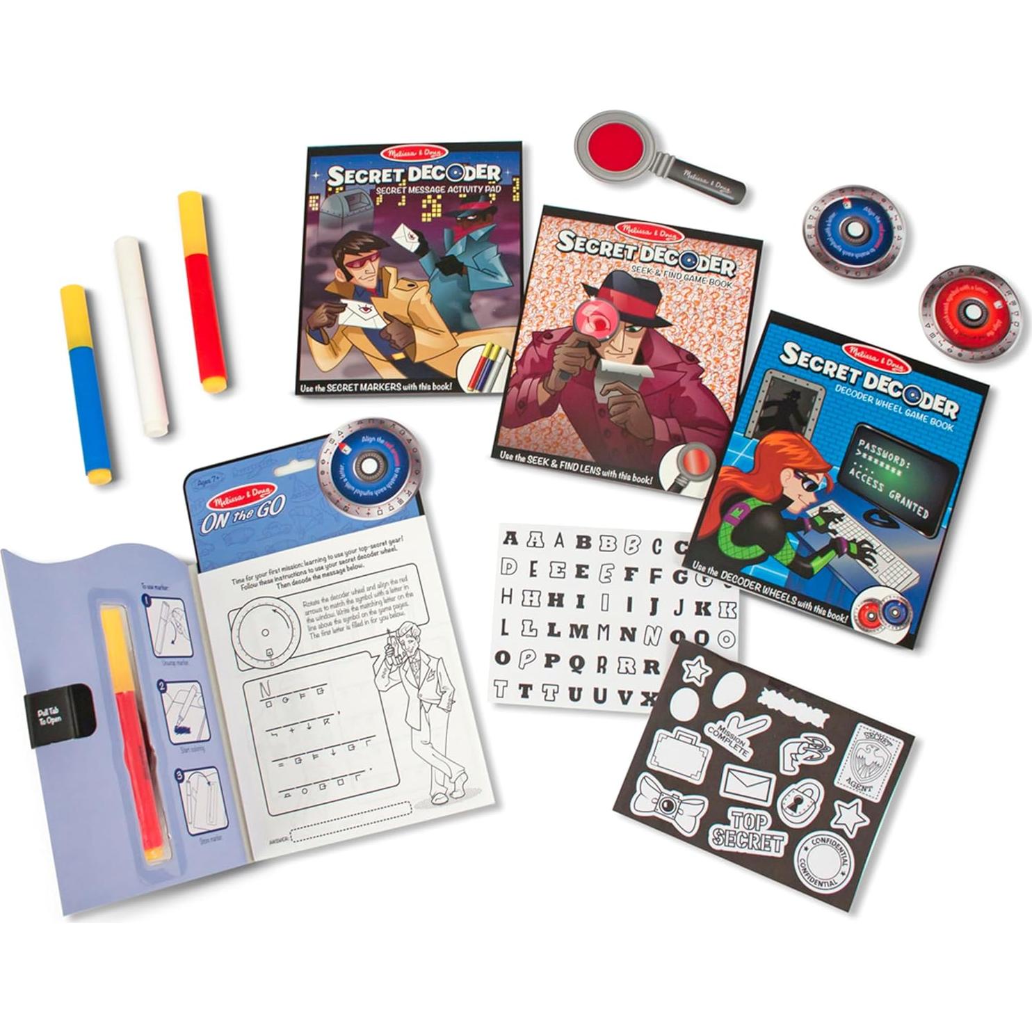 Juego Decodificador Secreto Deluxe Melissa & Doug para Niños 7-10 Años