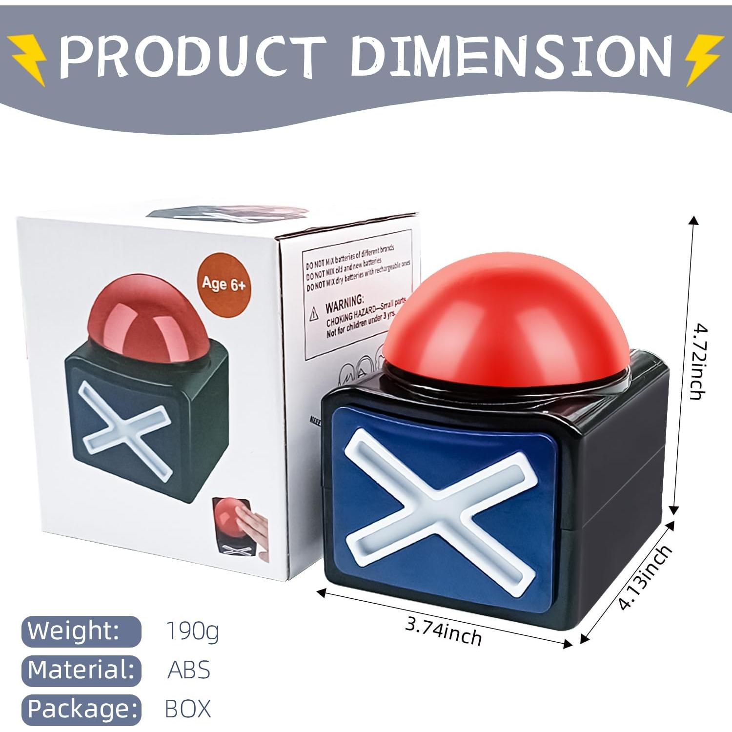 Juego de Timbradores de Concurso BOSKEY 2 Pcs con Luz y Sonido