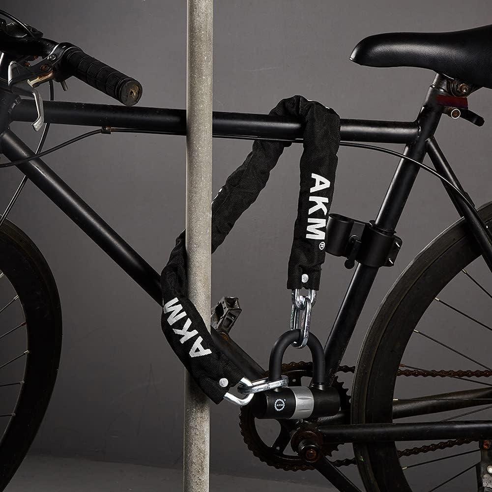 Candado Antirrobo AKM con Cadena de 90cm y 10mm de Grosor