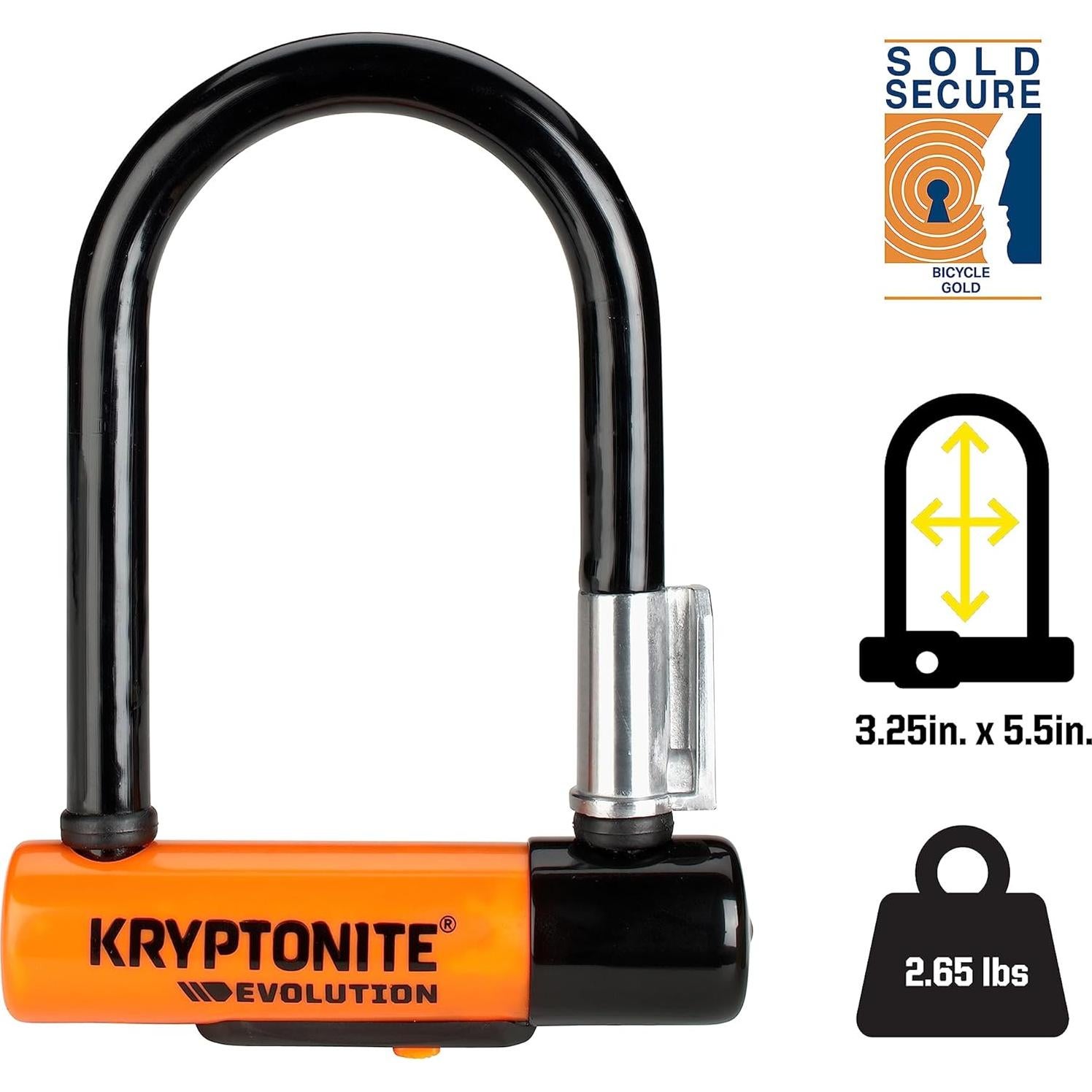 Cerradura U Antirrobo Kryptonite Evolution Mini-5 13mm