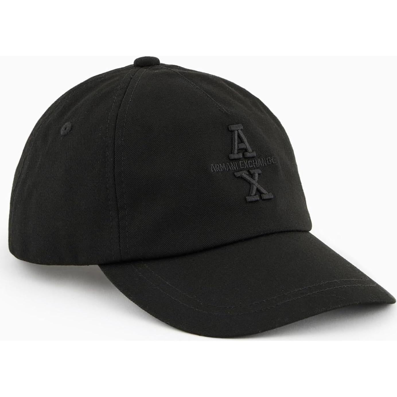 Gorra de béisbol Armani Exchange algodón negro unisex