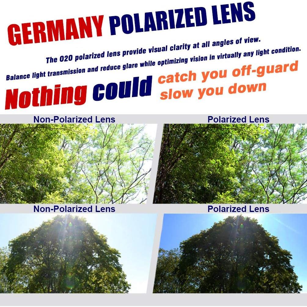 Gafas de sol deportivas O2O polarizadas cristal azul unisex