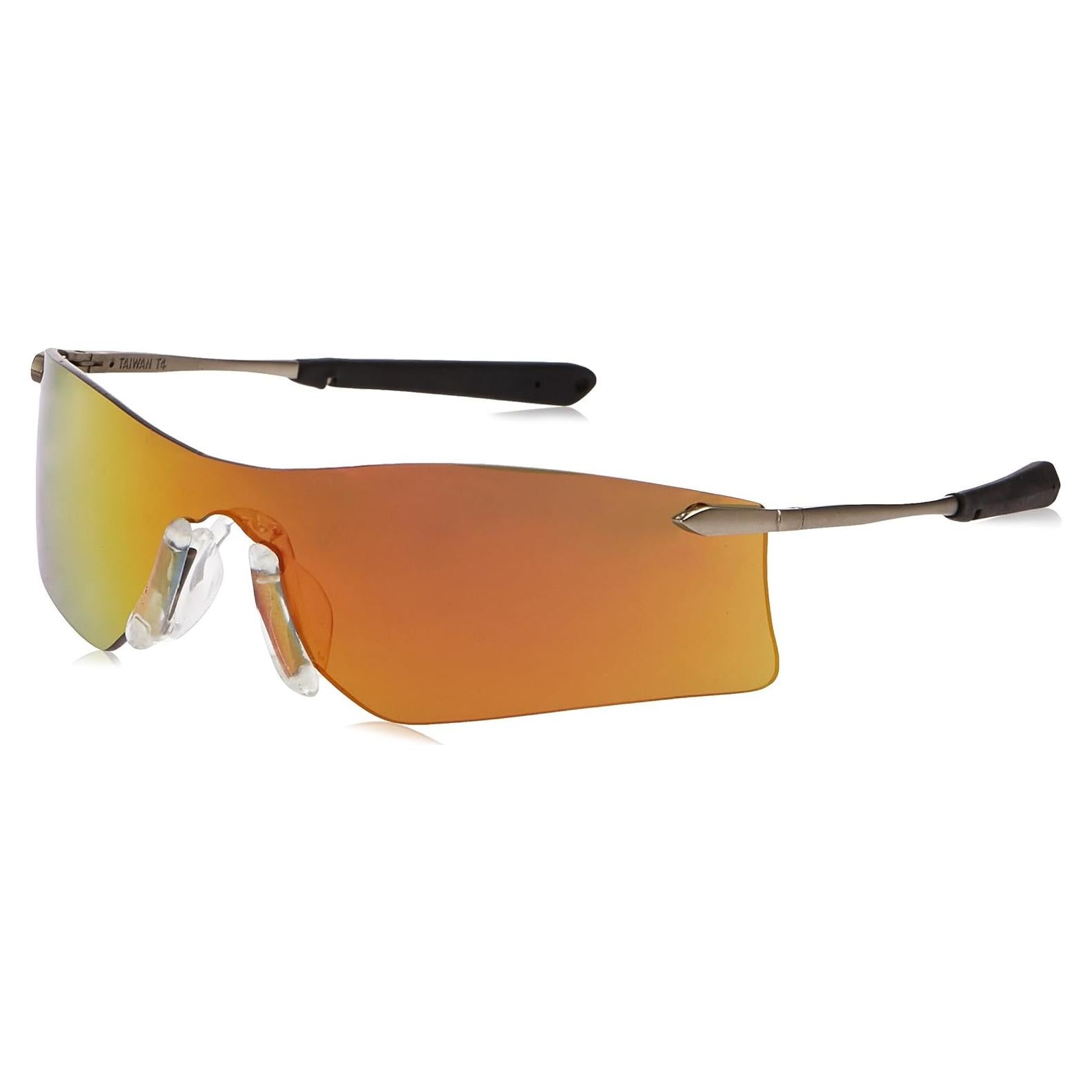 Gafas de Seguridad MCR Rubicon T411R Lente Espejo Fuego UV