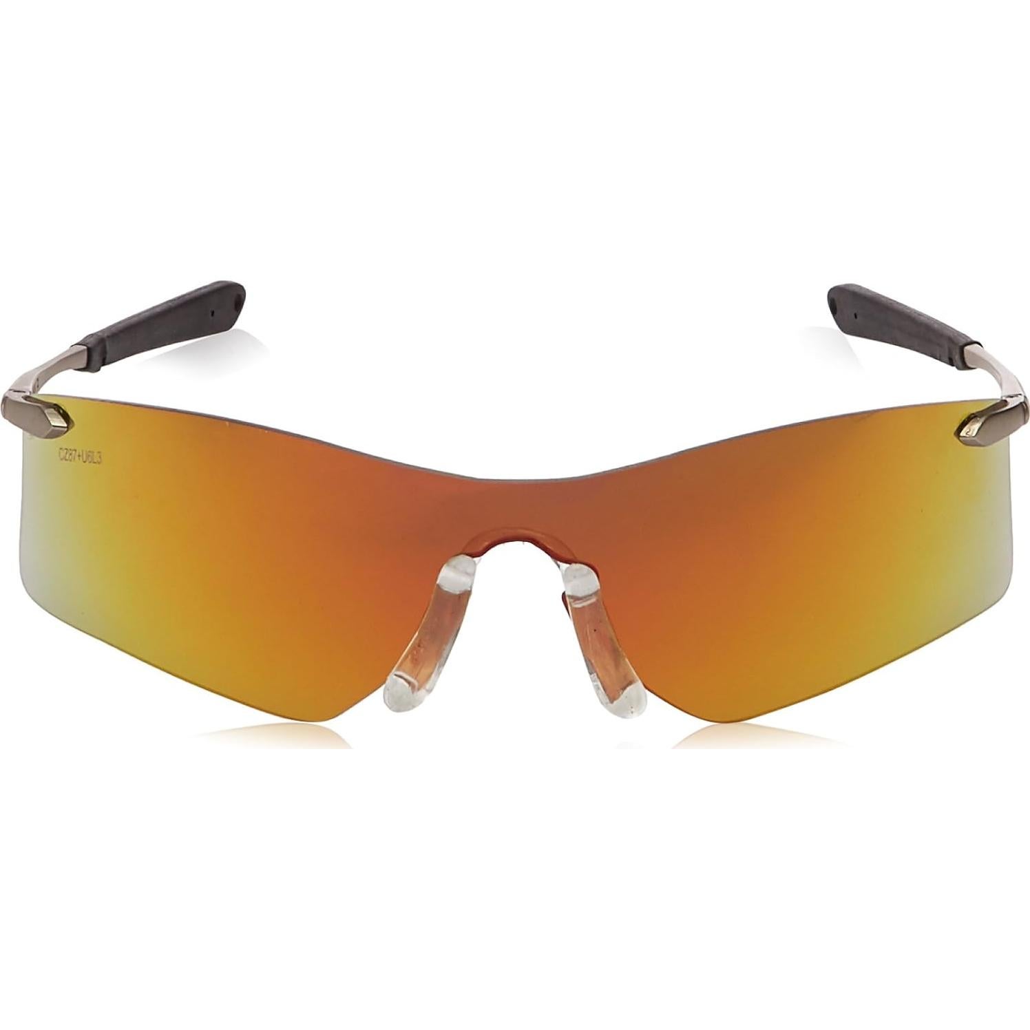 Gafas de Seguridad MCR Rubicon T411R Lente Espejo Fuego UV