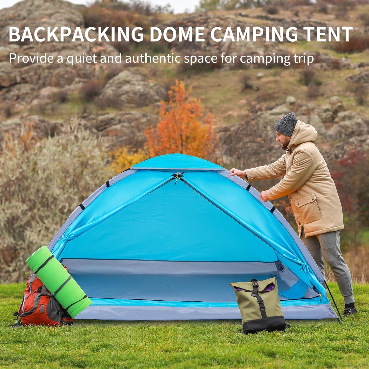 Tienda de Camping JELUCAMP Domo 2 Personas Impermeable