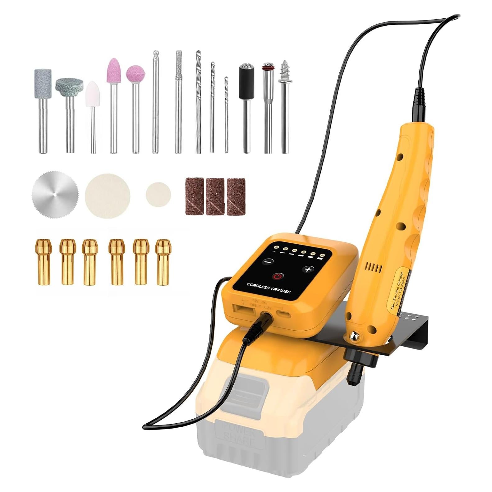 Herramienta Rotativa Inalámbrica DeWalt 20V con 25 Accesorios