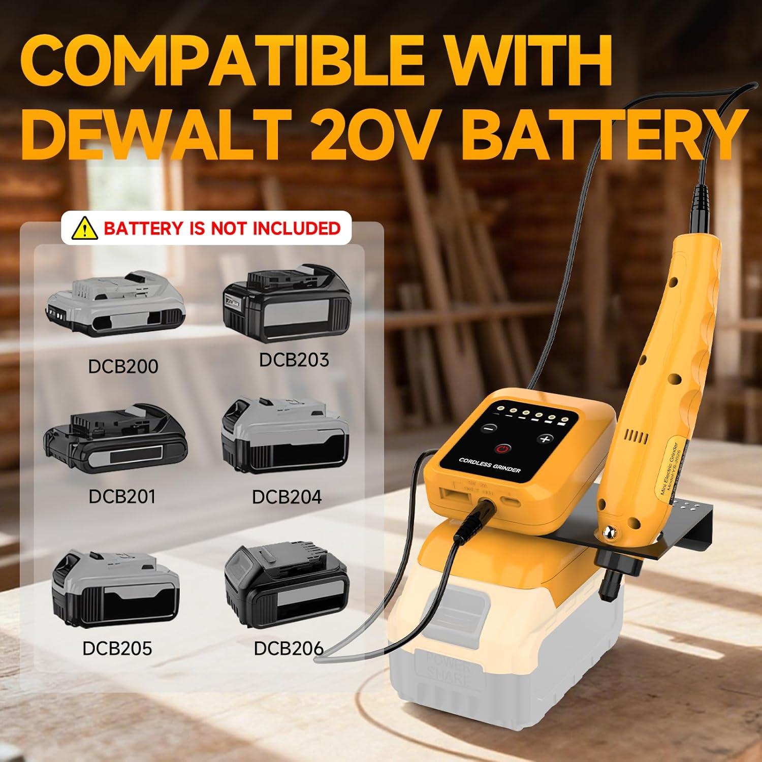 Herramienta Rotativa Inalámbrica DeWalt 20V con 25 Accesorios