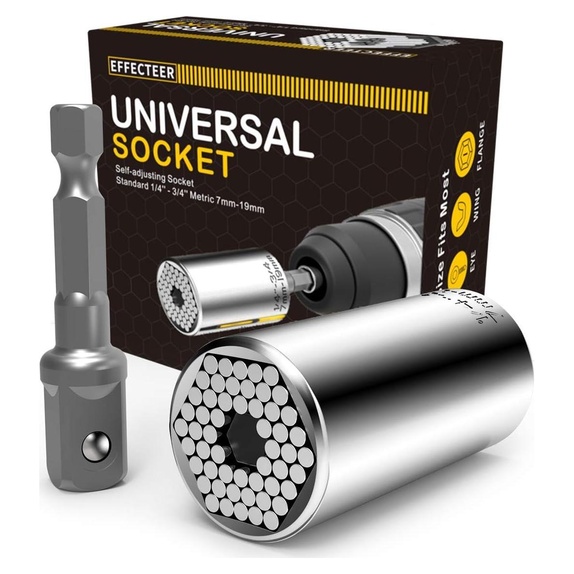 Enchufe Universal EFFECTEER 7mm-19mm Adaptador para Taladro