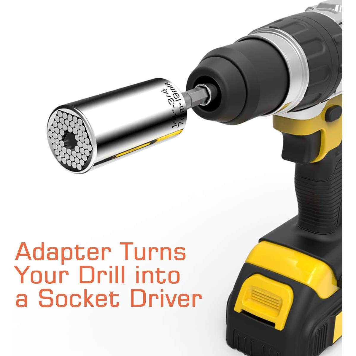 Enchufe Universal EFFECTEER 7mm-19mm Adaptador para Taladro