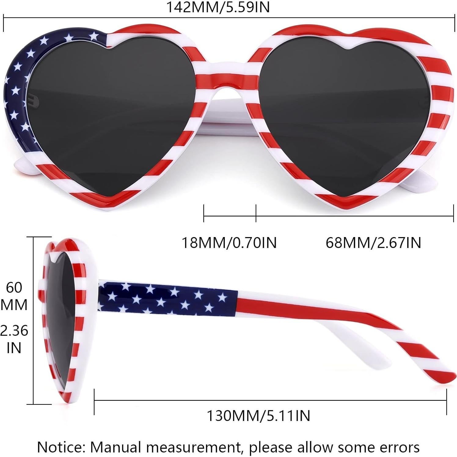 Gafas de sol en forma de corazón IOHLNG para mujeres - UV400