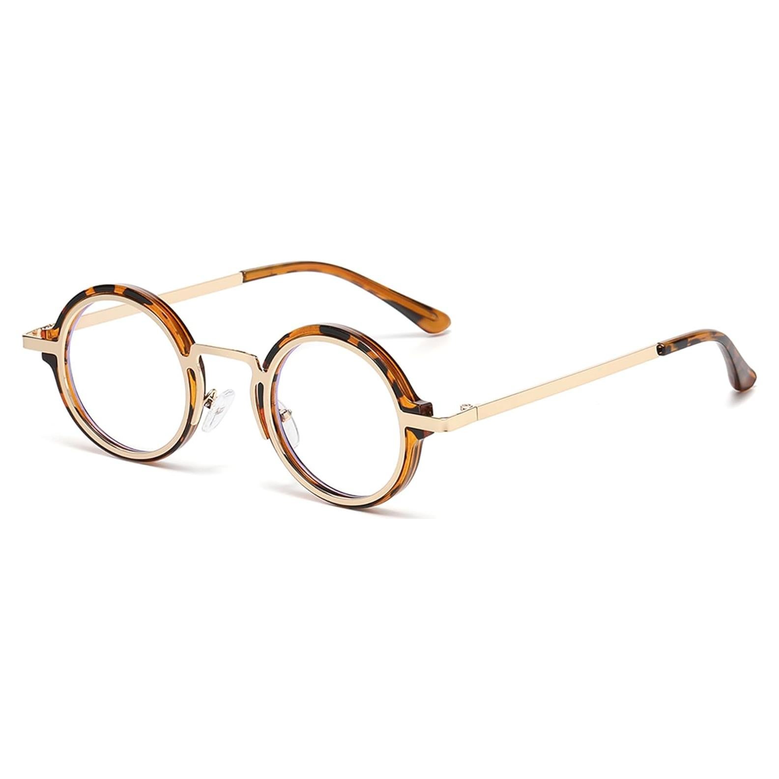 Gafas anti luz azul Onrtry redondas metal unisex 43mm