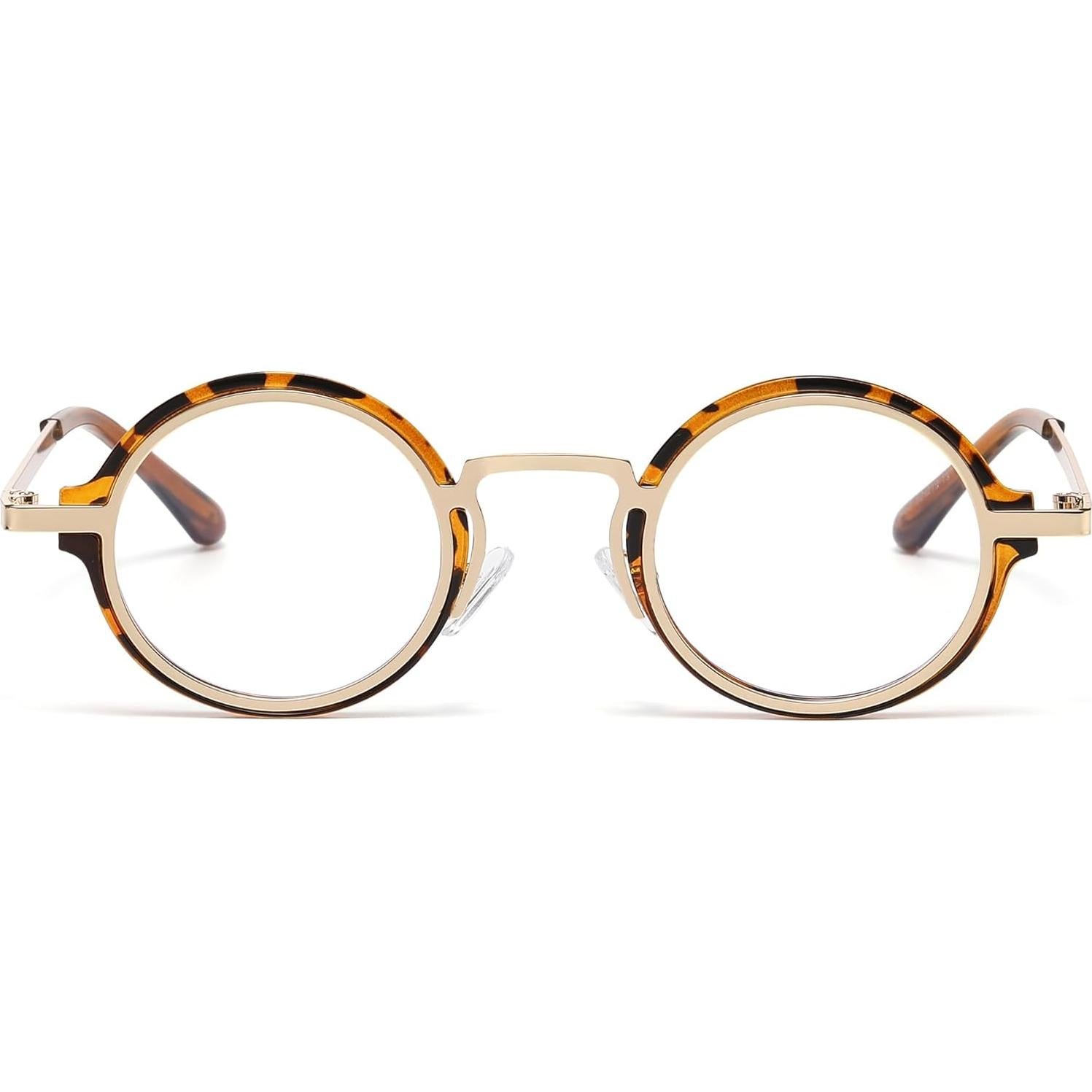 Gafas anti luz azul Onrtry redondas metal unisex 43mm