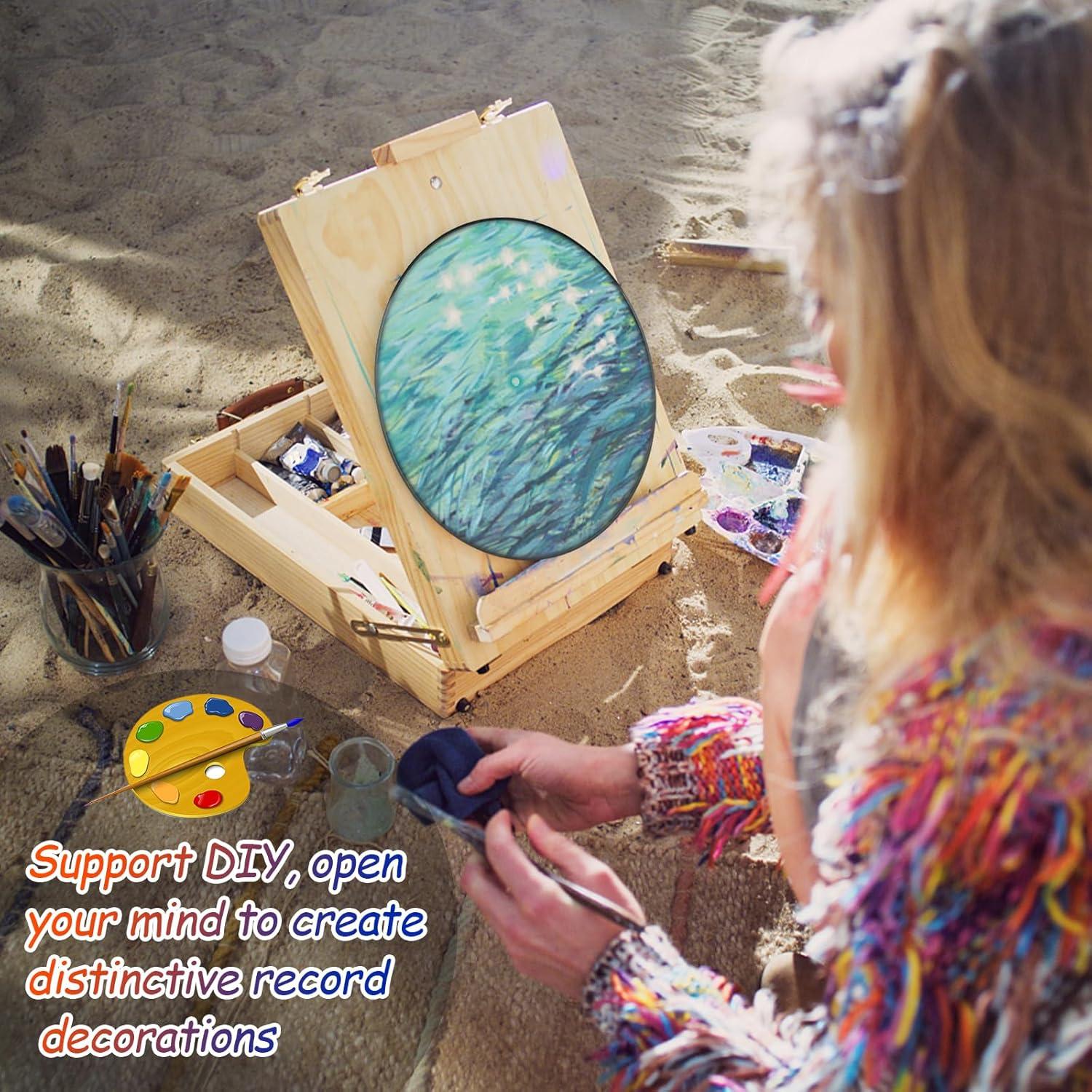 Leptetek 12 Piezas Decoraciones de Discos de Vinilo Vintage