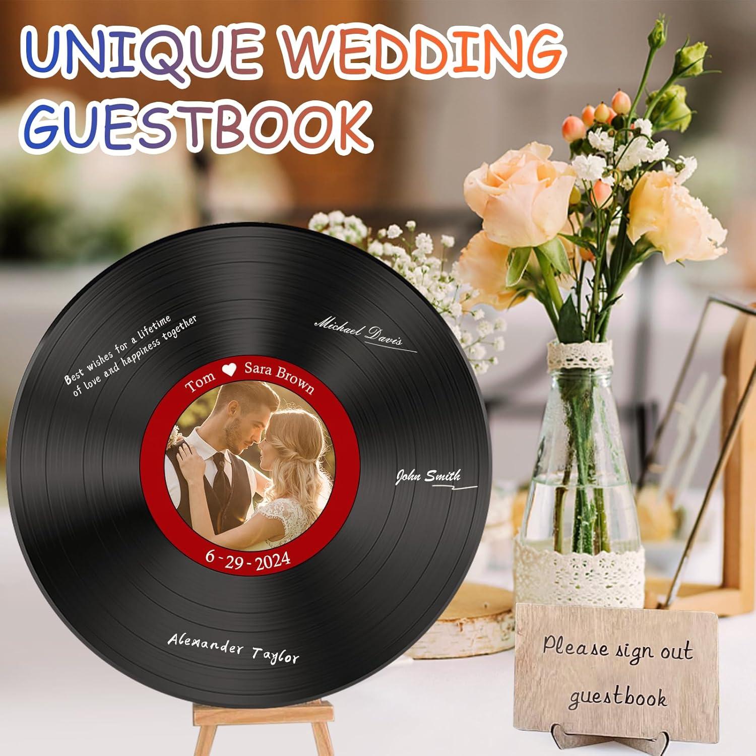 Leptetek 12 Piezas Decoraciones de Discos de Vinilo Vintage