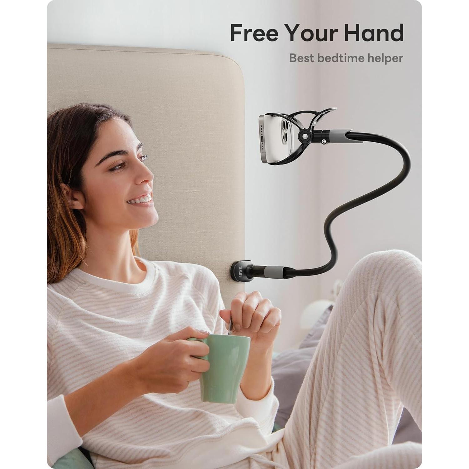 Soporte para Teléfono SAIJI C1-B con Brazo Flexible 85 cm