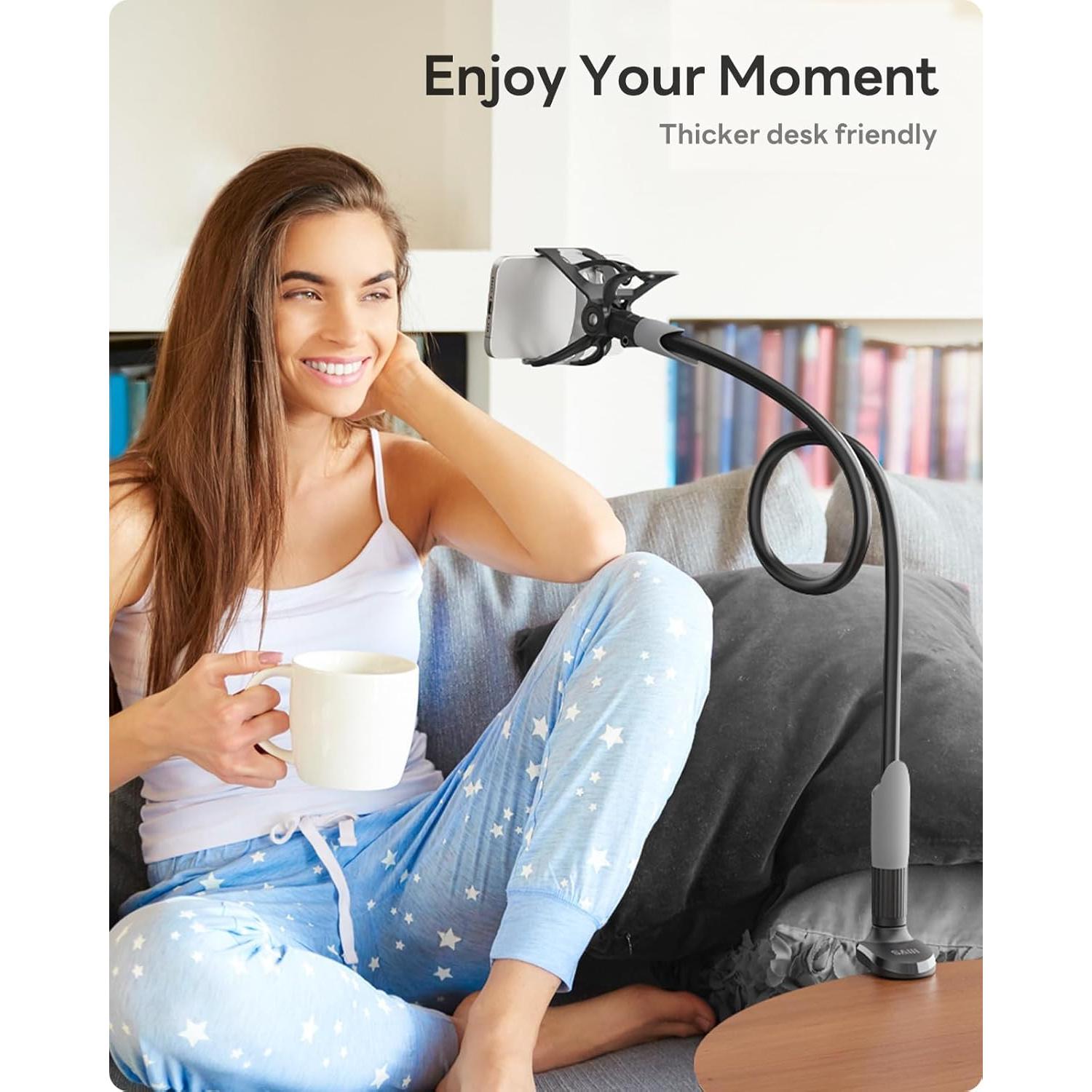 Soporte para Teléfono SAIJI C1-B con Brazo Flexible 85 cm