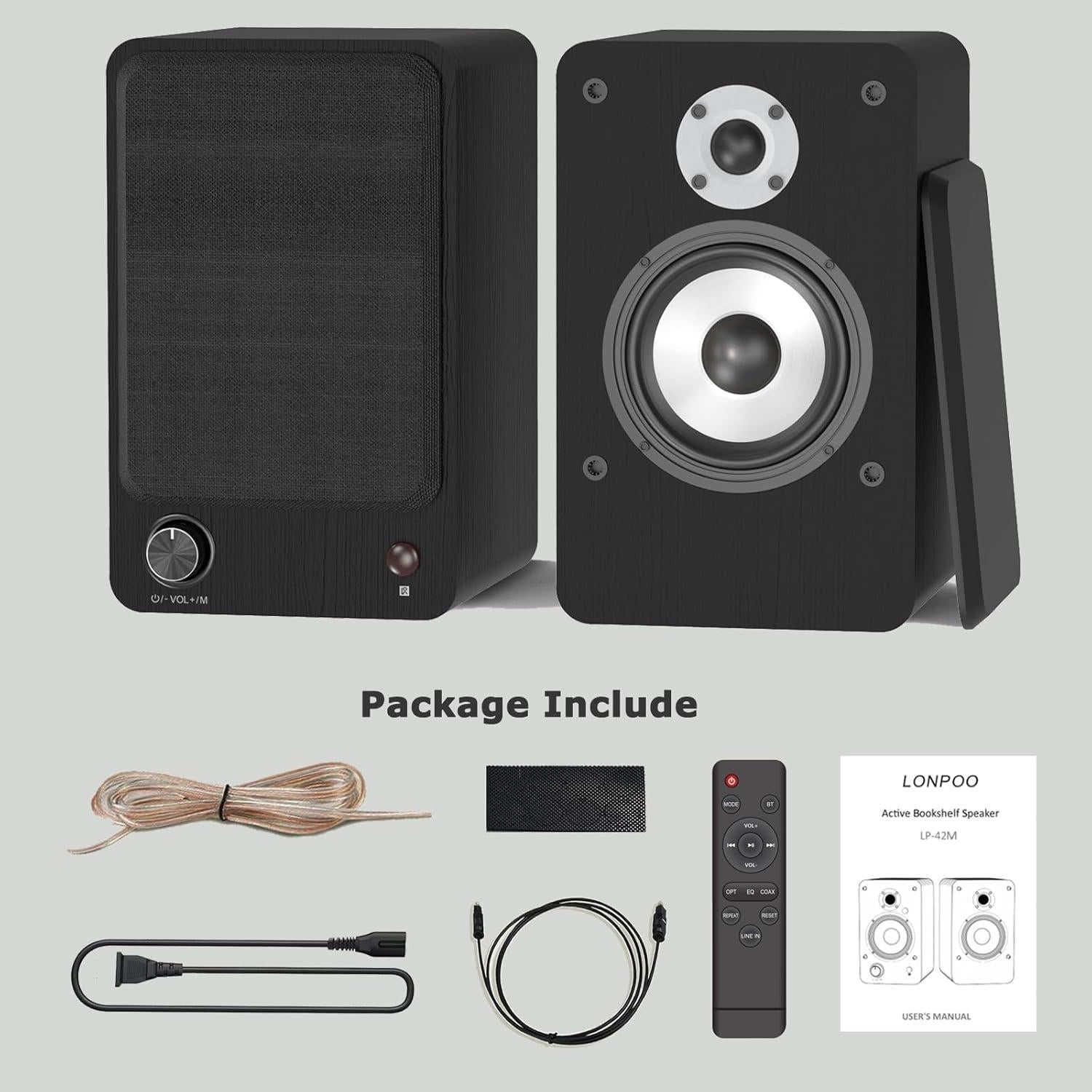 Altavoces de Estantería LONPOO LP-42M 100W Bluetooth 5.3