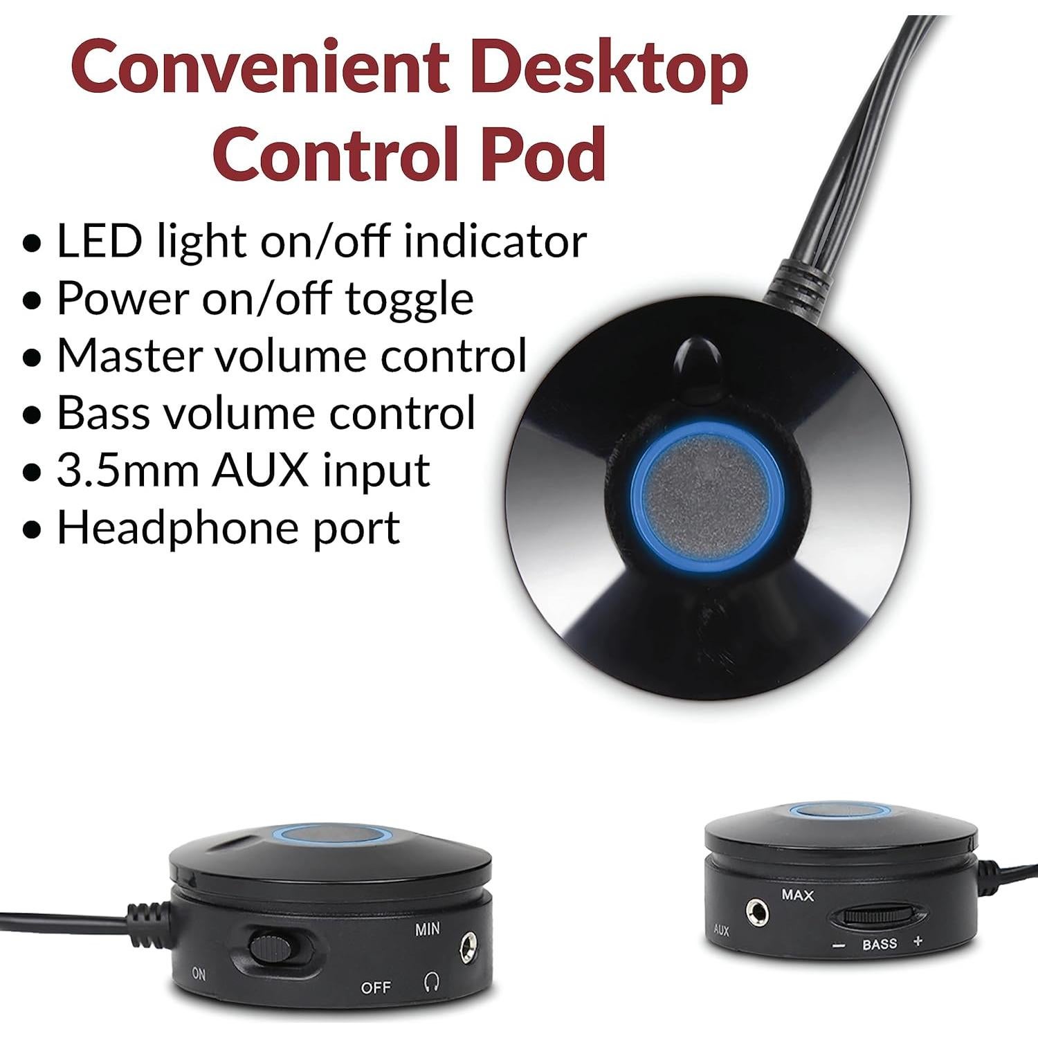 Altavoces Multimedia 2.1 Cyber Acoustics CA-3908 con Subwoofer 92W