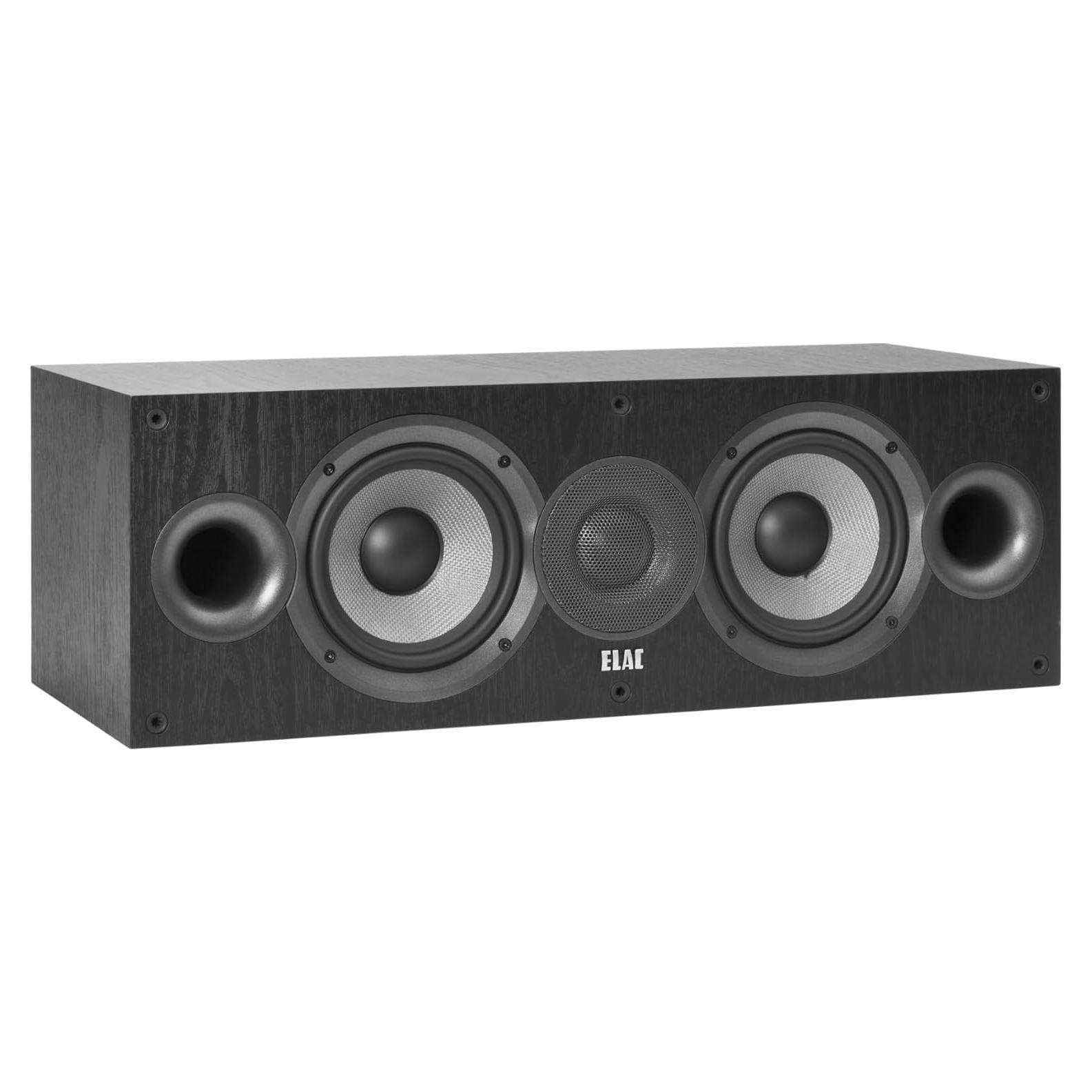 Altavoz Central ELAC Debut 2.0 C5.2 - 8 Ohm, 8.29 kg, Negro