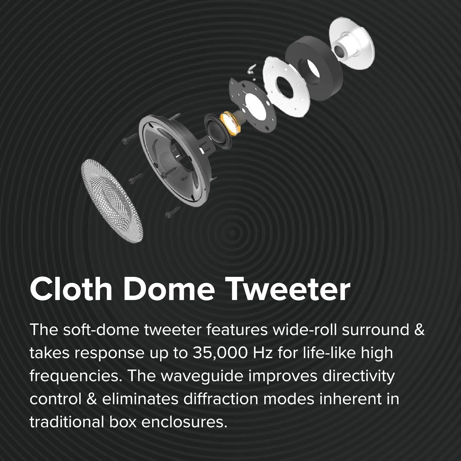 Altavoz Central ELAC Debut 2.0 C5.2 - 8 Ohm, 8.29 kg, Negro