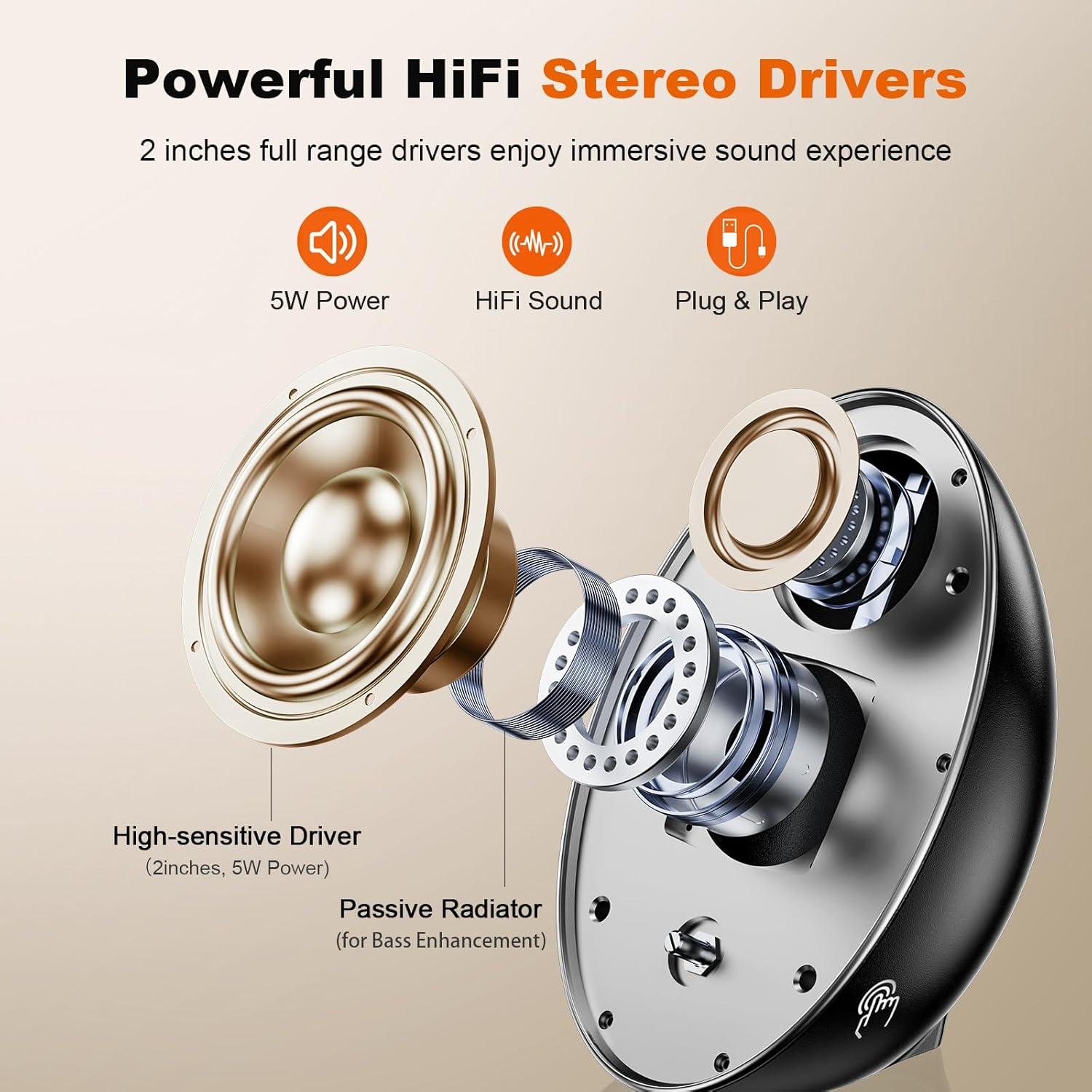 Altavoces Bluetooth Multimedia BUSP-HYY E-1096 USB 6W