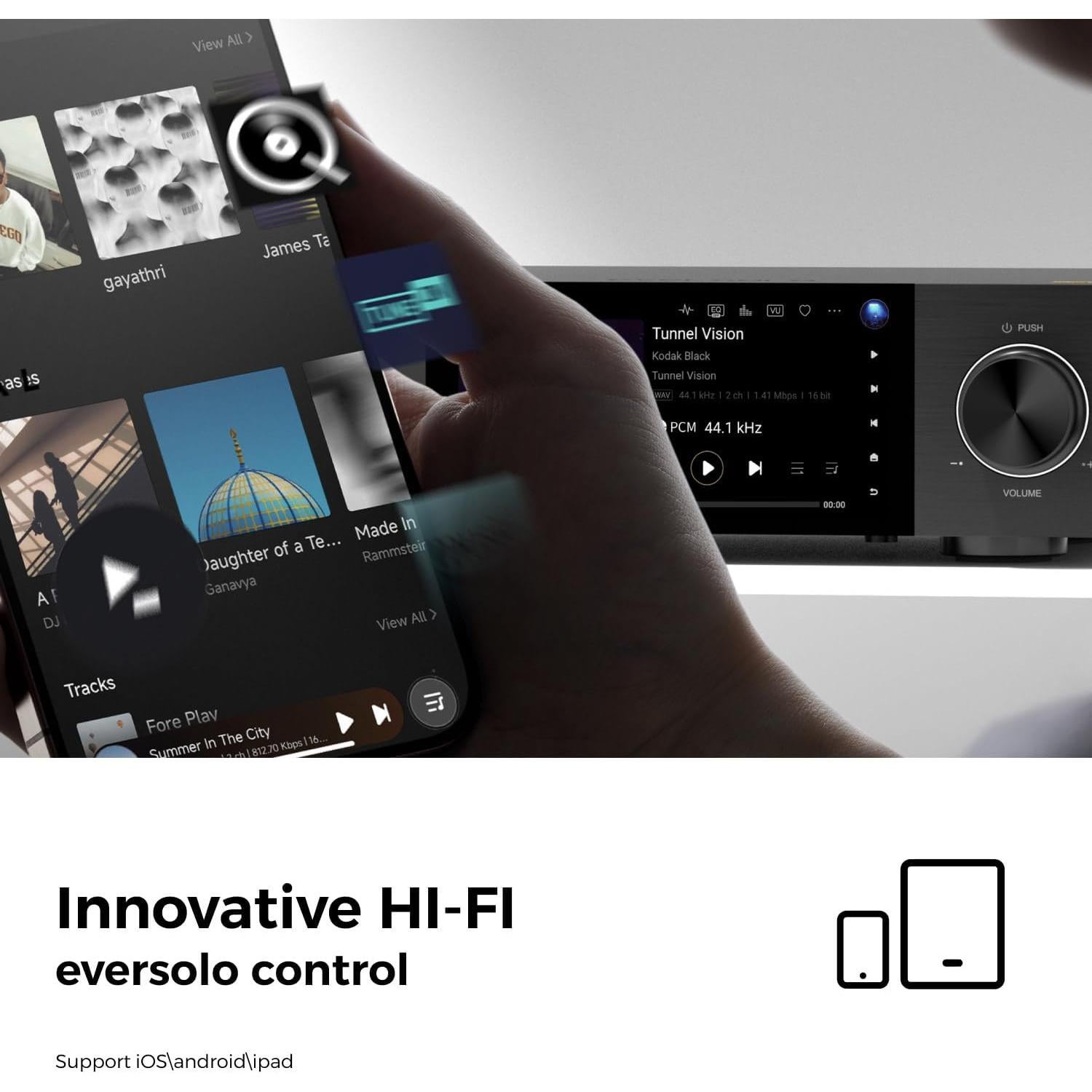 Reproductor de Música Hi-Fi Eversolo DMP-A6 Gen 2 Bluetooth 5.0