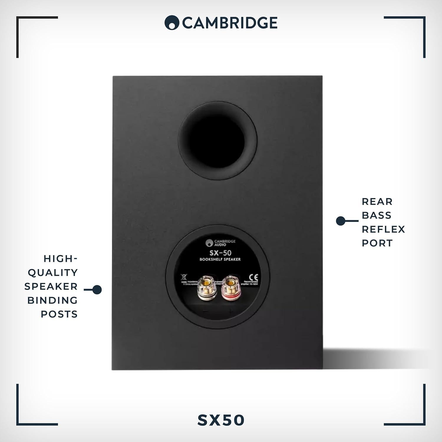 Altavoces de estantería Cambridge Audio SX-50 100W Negro Mate