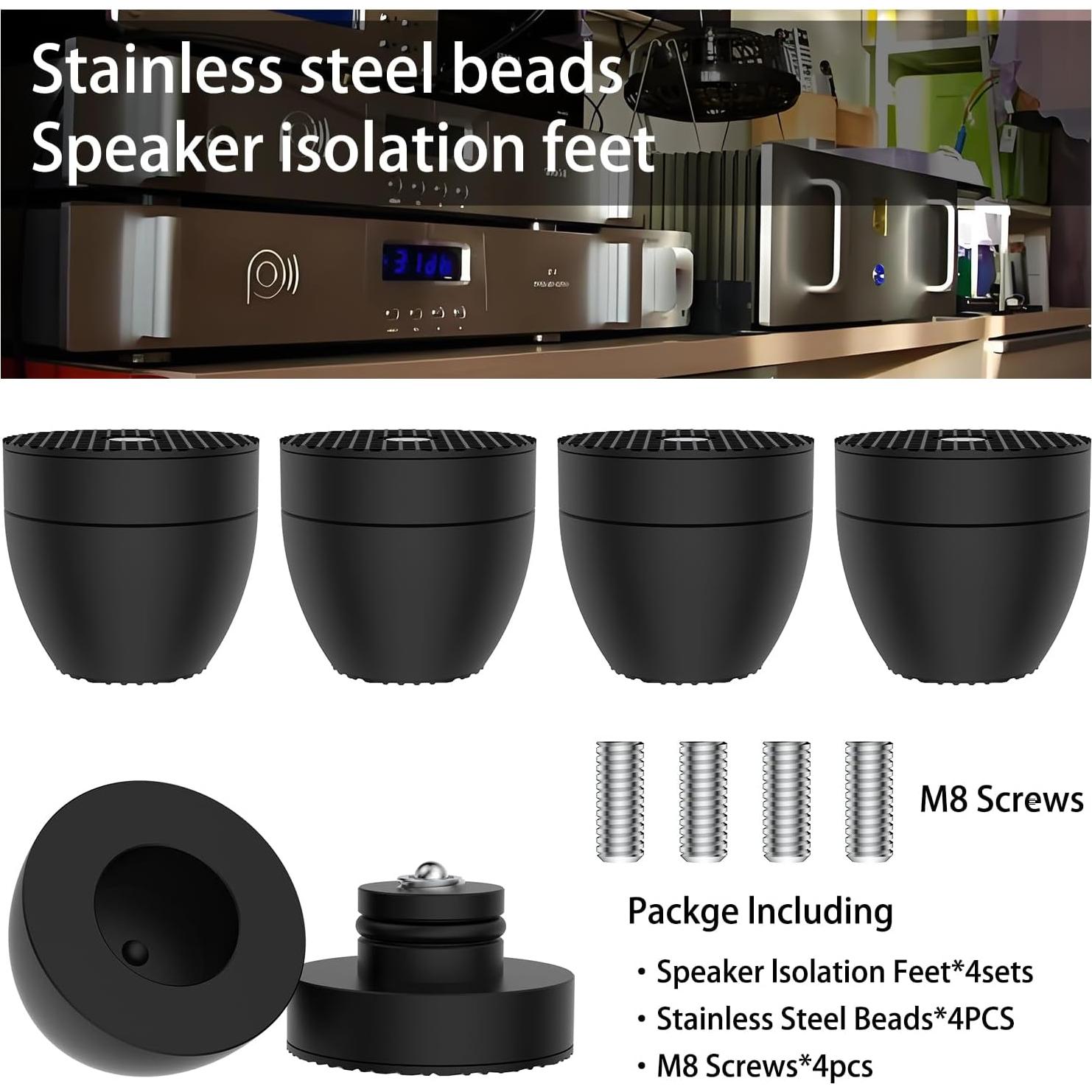 Patas de Aislamiento de Aluminio Viborg IF3033B 30x33mm 4 Pcs