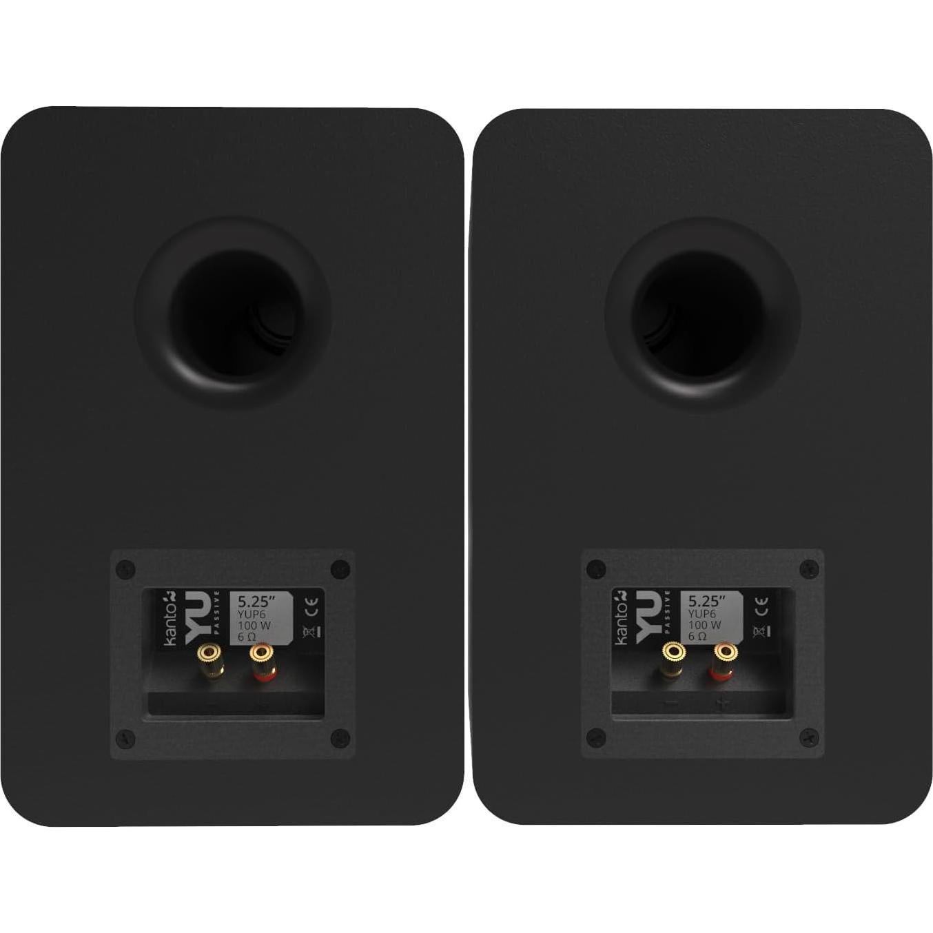 Altavoces Pasivos Kanto YU 5.25" con Tweeter de Seda - Negro