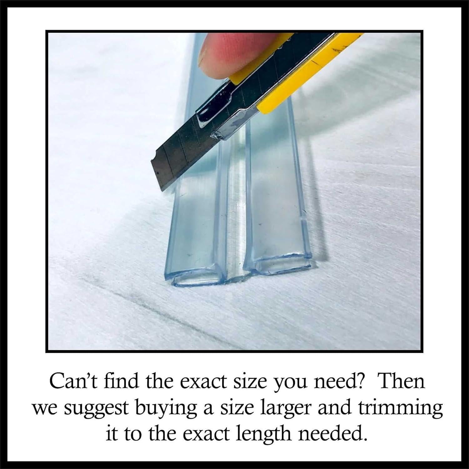 Bisagra de PVC Transparente 10.16cm para Plexiglás - 3 Piezas