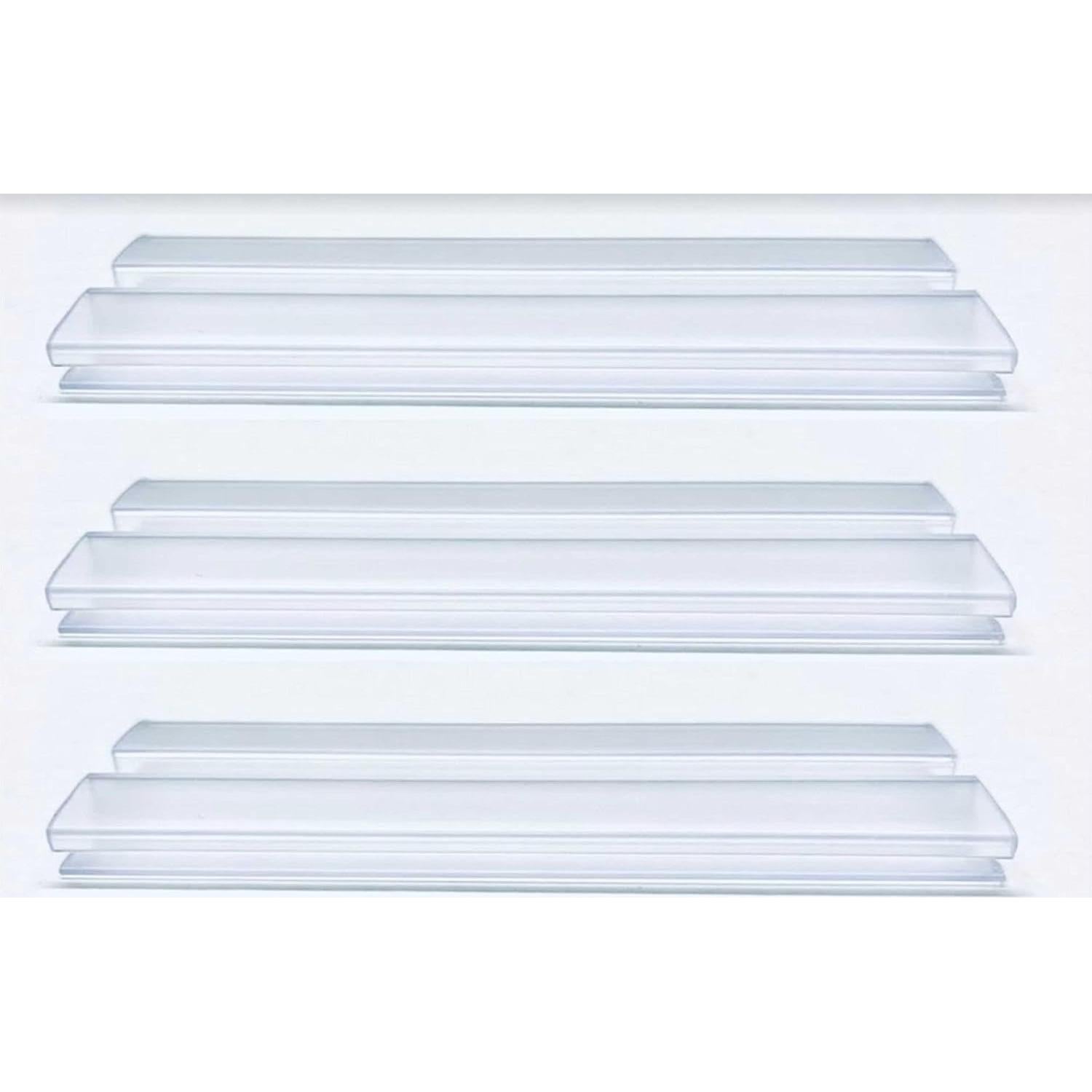 Bisagra de PVC Transparente 10.16cm para Plexiglás - 3 Piezas