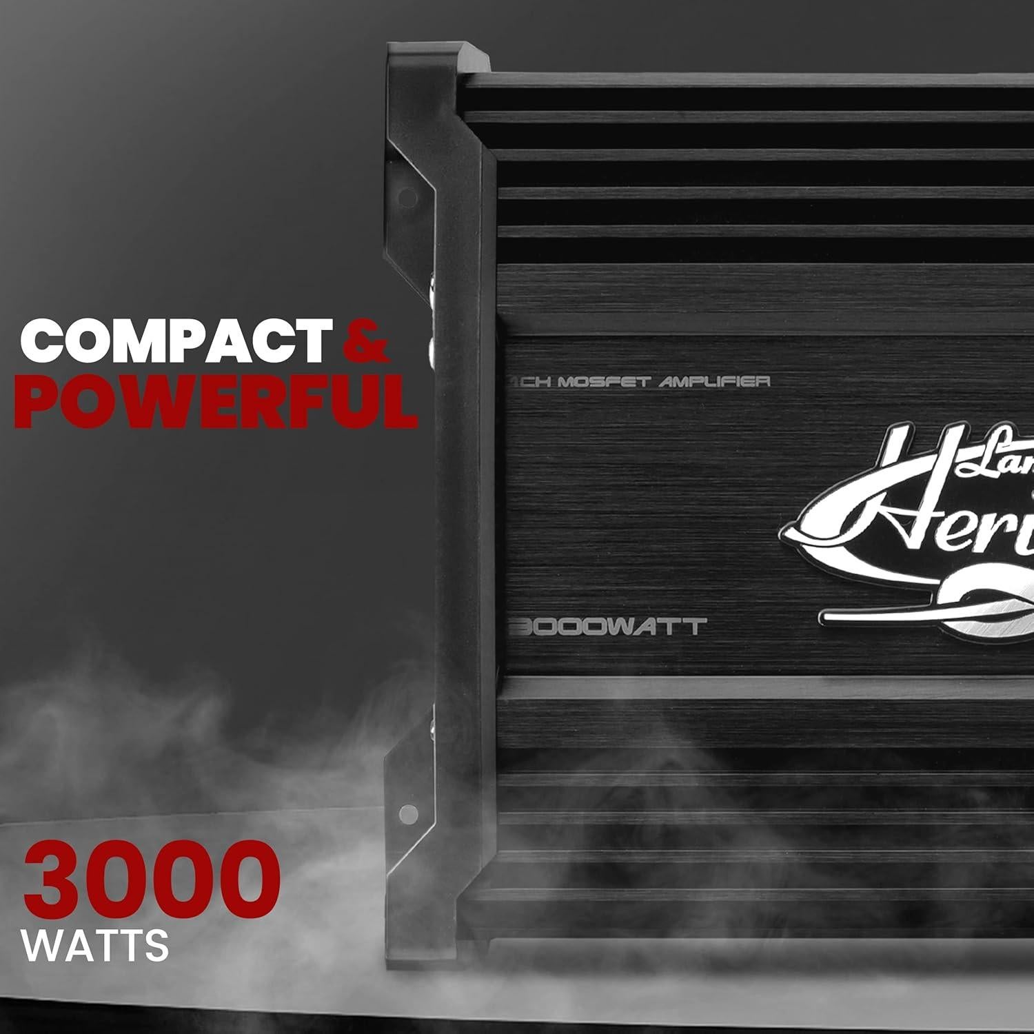 Amplificador Mono-Block Lanzar HTG158 1500W RMS 2 Ohmios