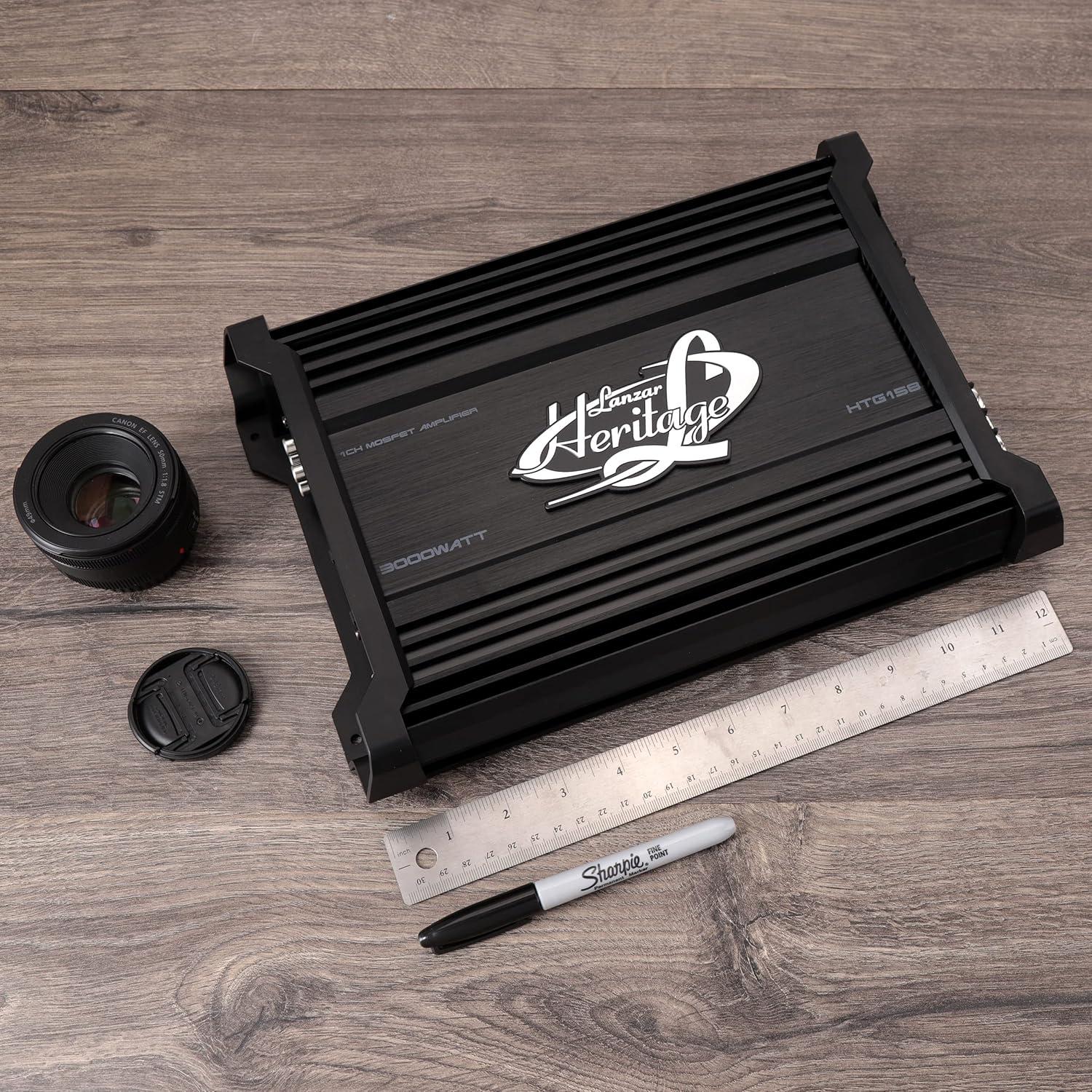 Amplificador Mono-Block Lanzar HTG158 1500W RMS 2 Ohmios