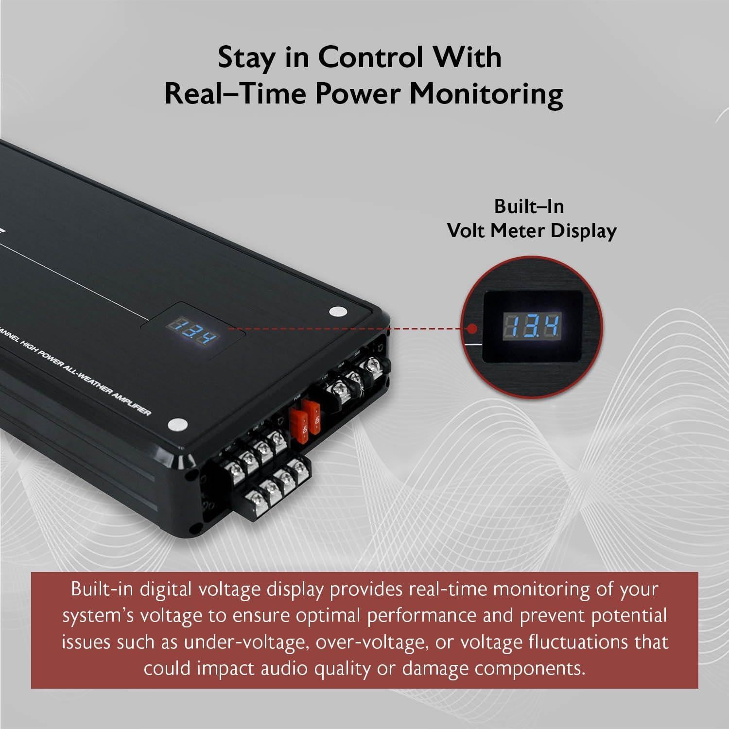 Amplificador Marino Rockville ATOM P30 2400W 4 Canales