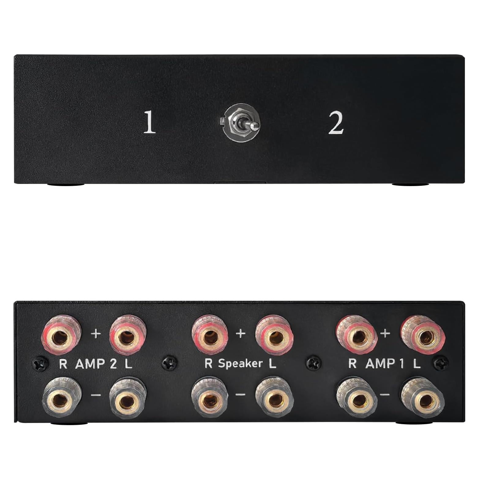 Selector de Altavoces Y.D.F 2 Puertos Interruptor AMP Bidireccional