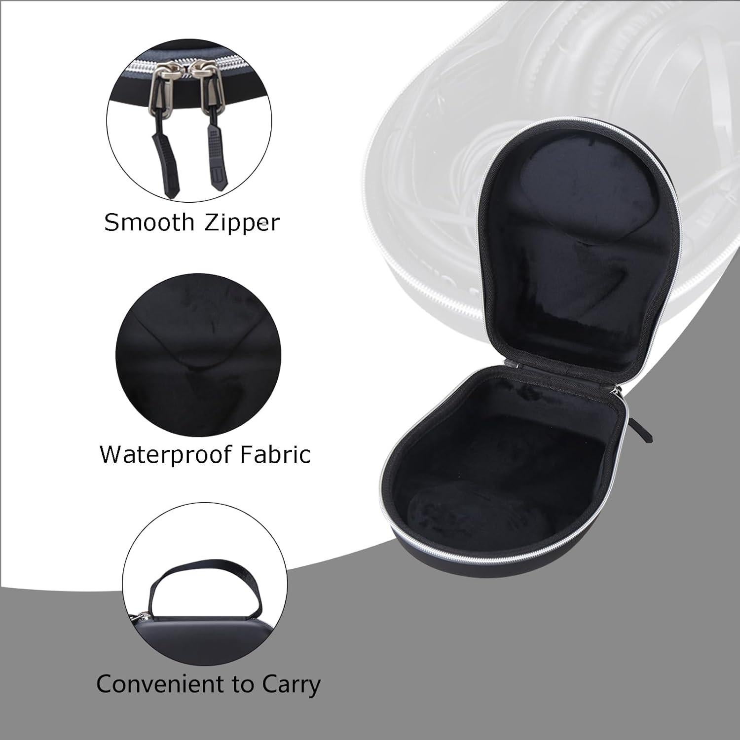 Funda Dura de Viaje Tourmate para Auriculares ATH-M20/M50 - Negro