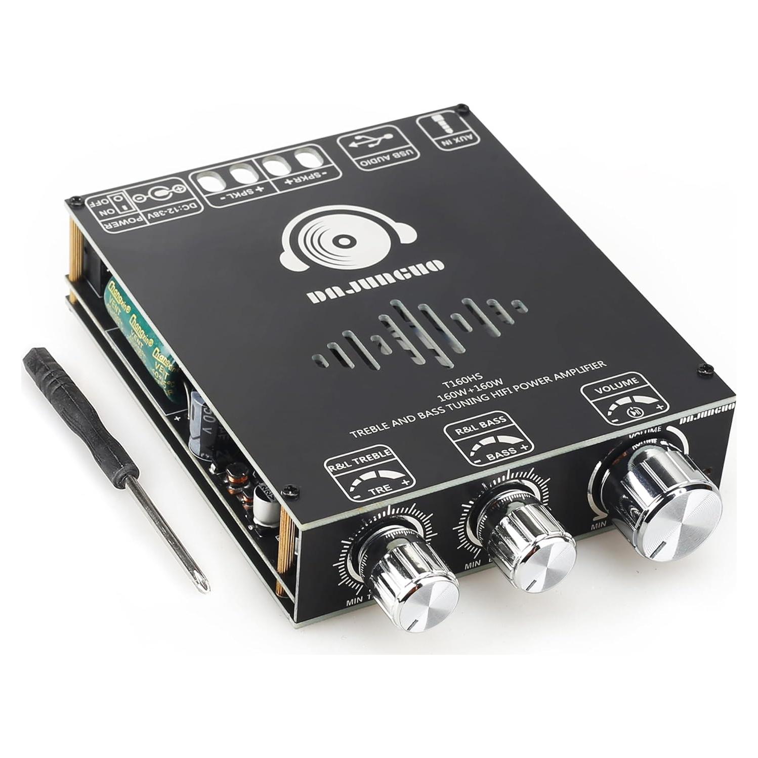 Placa Amplificadora DAMGOO T160HS 320W Bluetooth 5.1 AUX