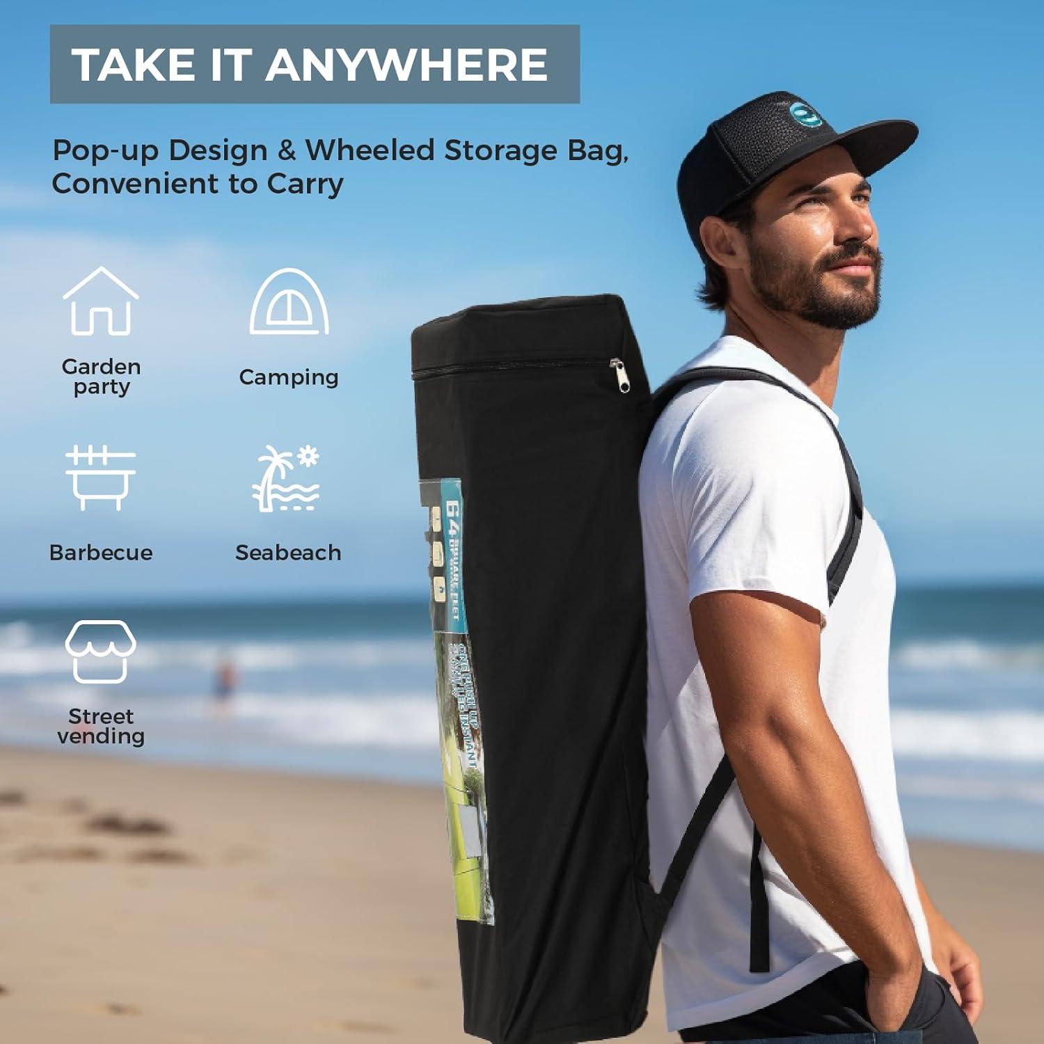 Carpa Plegable GREEN PARTY 2,44x2,44 m con Techo Ventilado