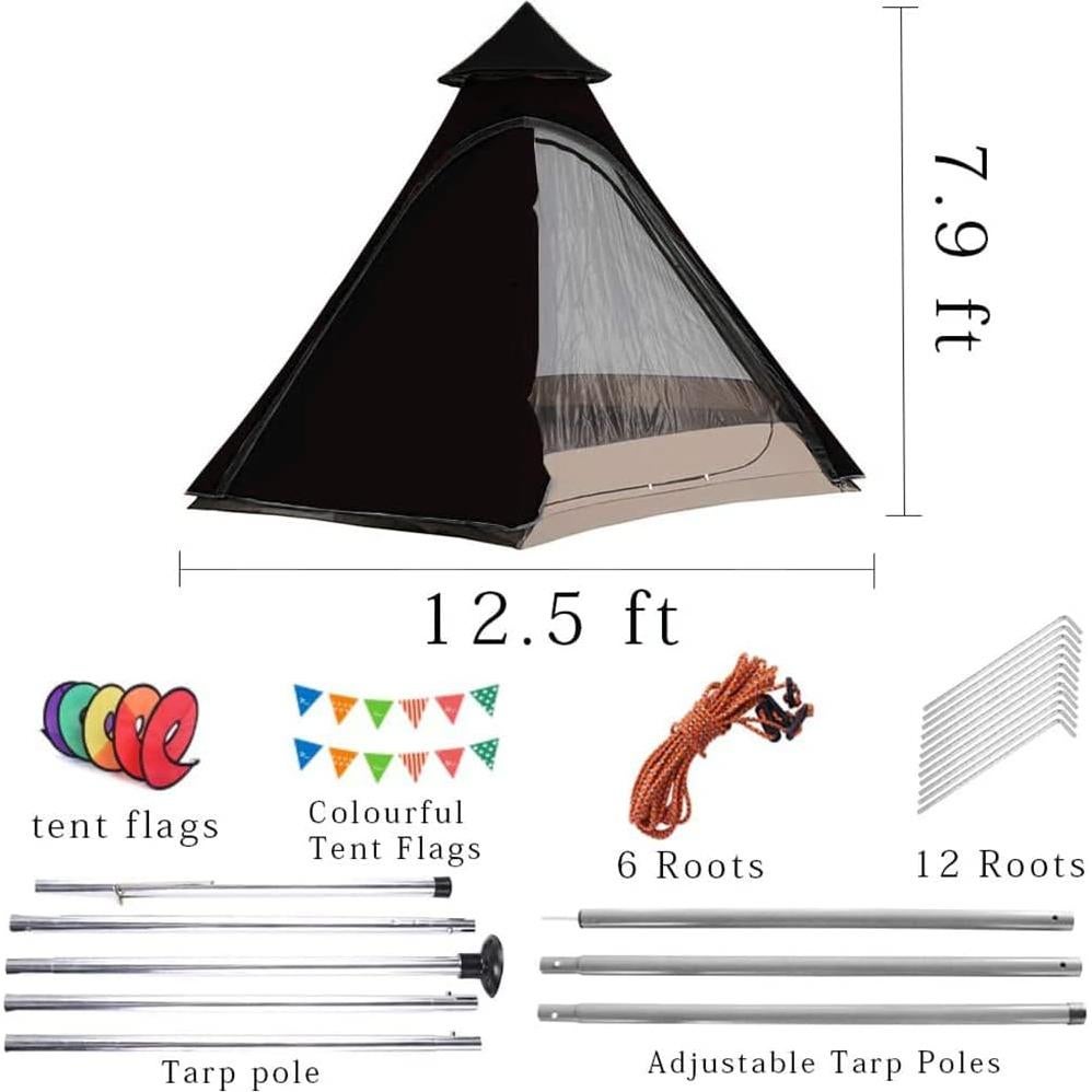 Carpa Domo Vidalido 6 Personas Impermeable 4 Estaciones