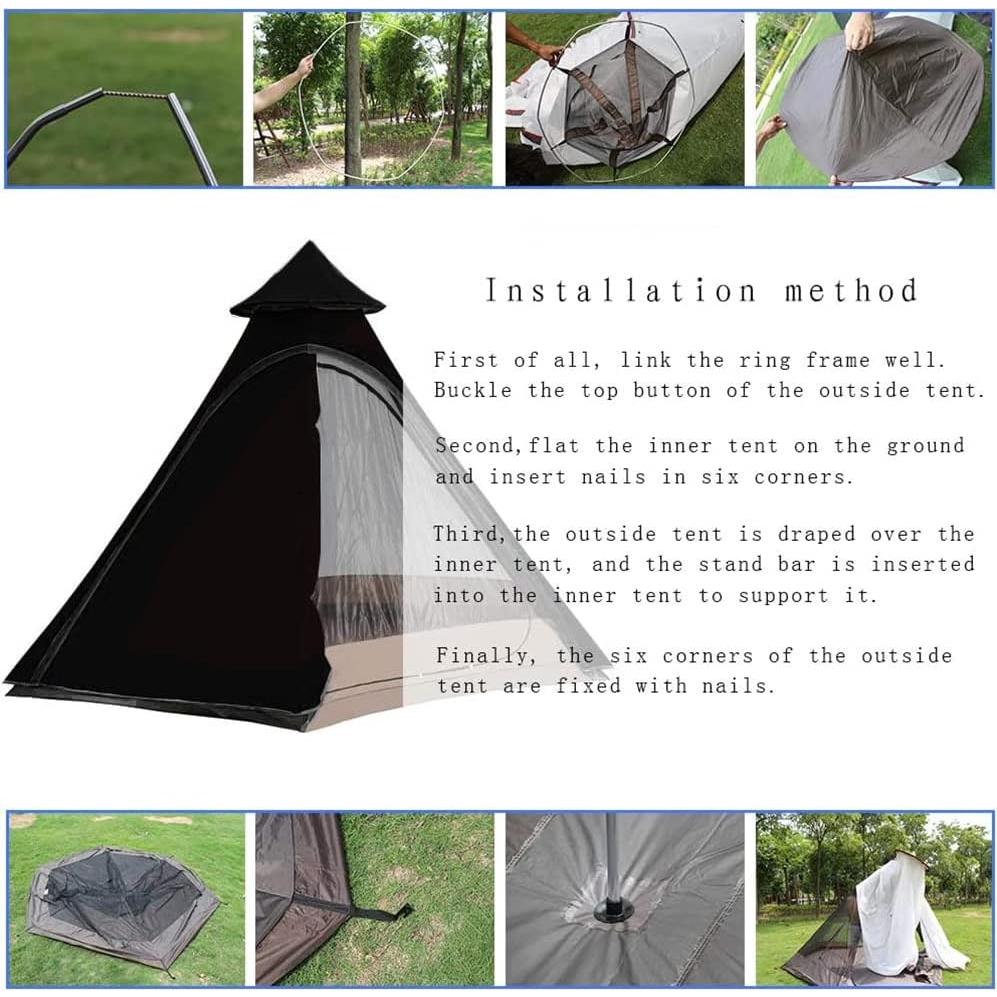 Carpa Domo Vidalido 6 Personas Impermeable 4 Estaciones