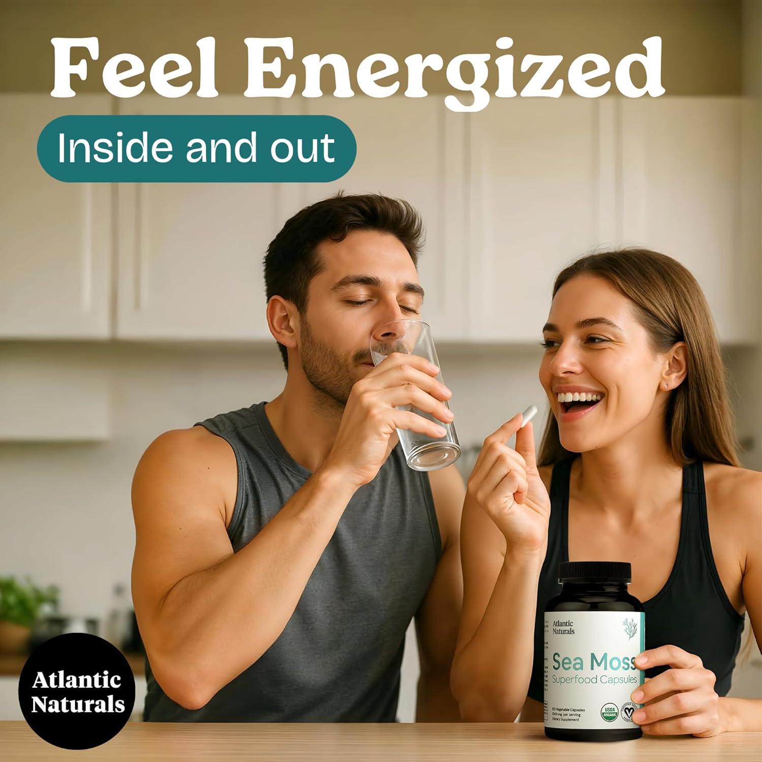 Cápsulas de Musgo Marino Atlantic Naturals 120 Unidades