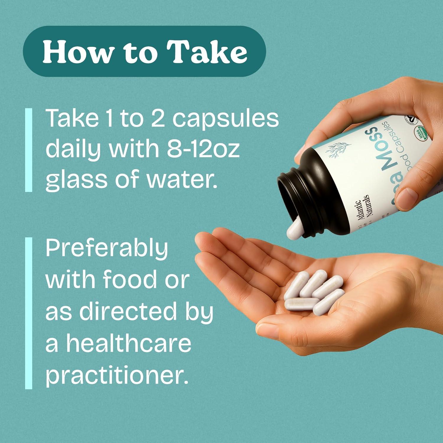 Cápsulas de Musgo Marino Atlantic Naturals 120 Unidades