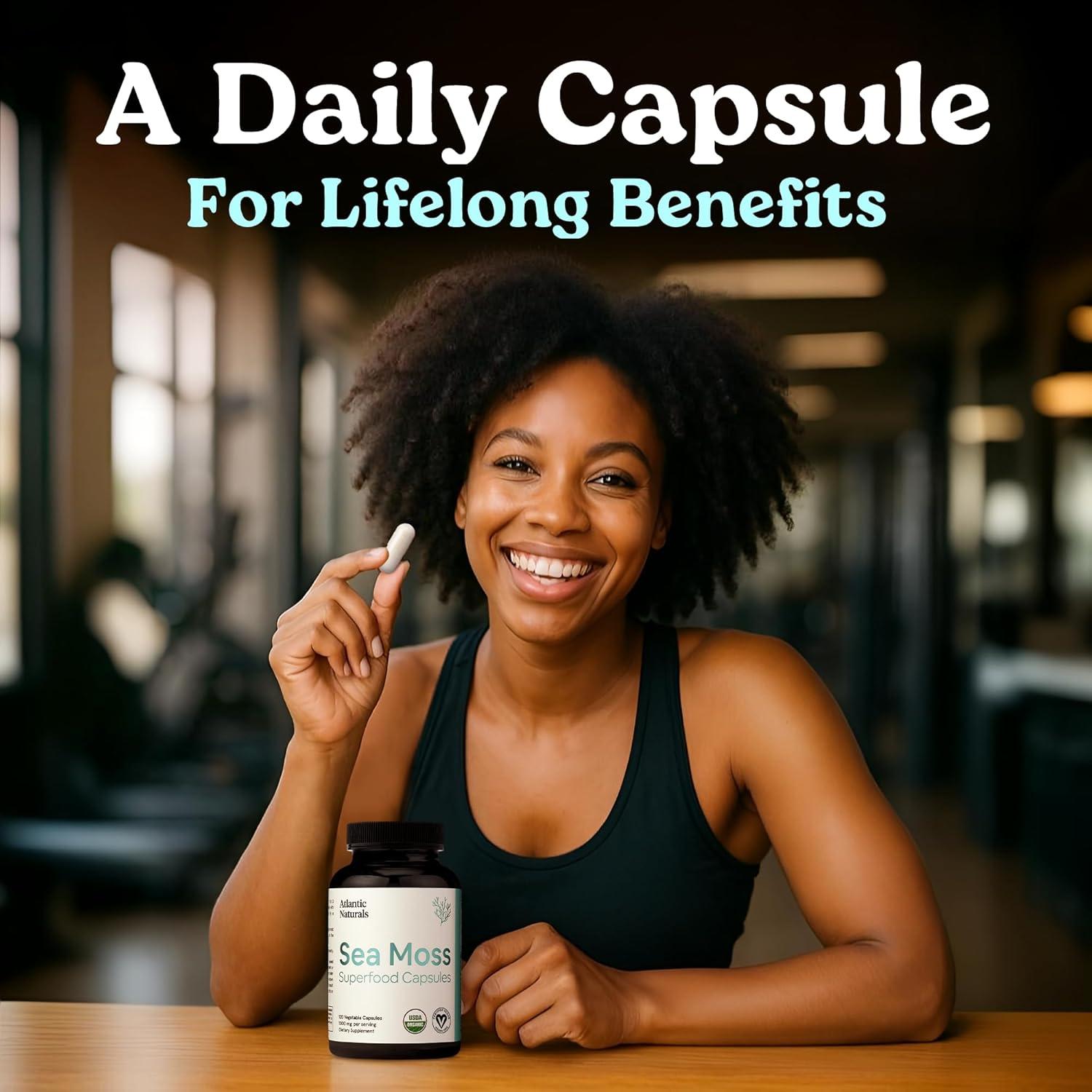 Cápsulas de Musgo Marino Atlantic Naturals 120 Unidades