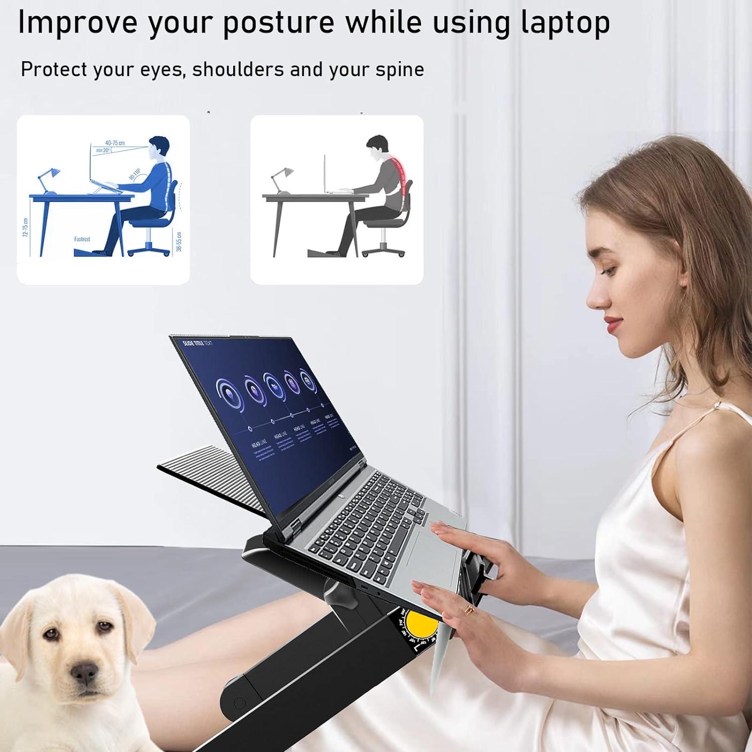 Soporte para Laptop Uten Ajustable con Ventiladores USB