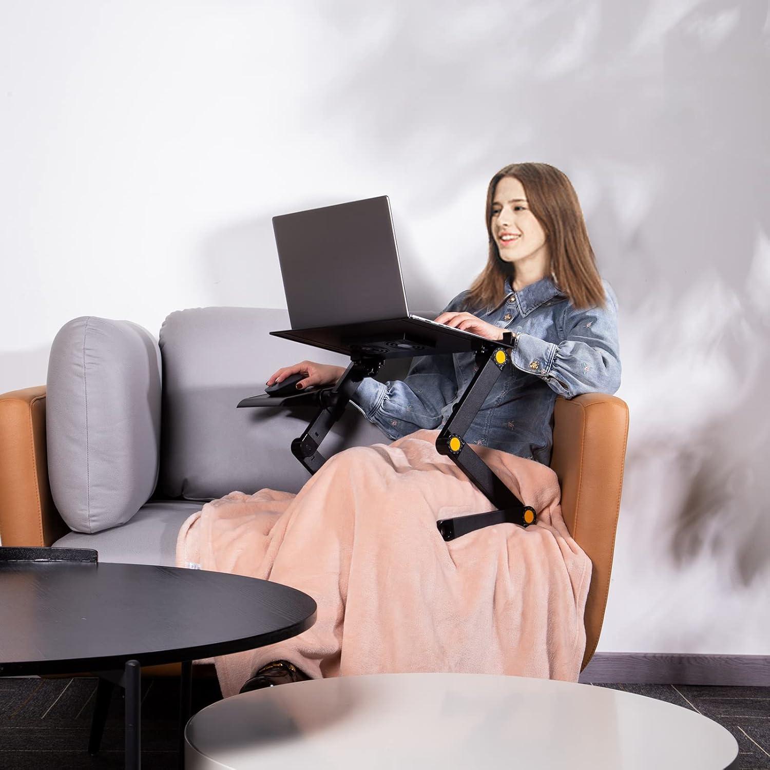 Soporte para Laptop Uten Ajustable con Ventiladores USB